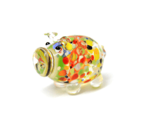 Murano Glass Handblown Piggy Assortment、mySite、g9winljtr