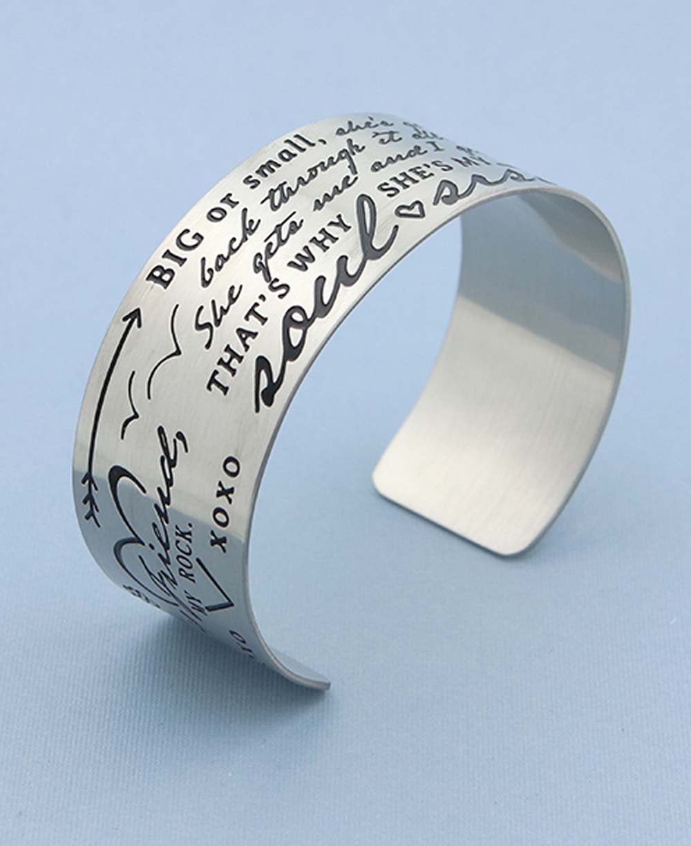 Soul Sister Inspirational Cuff Bracelet、mySite、topwebapps