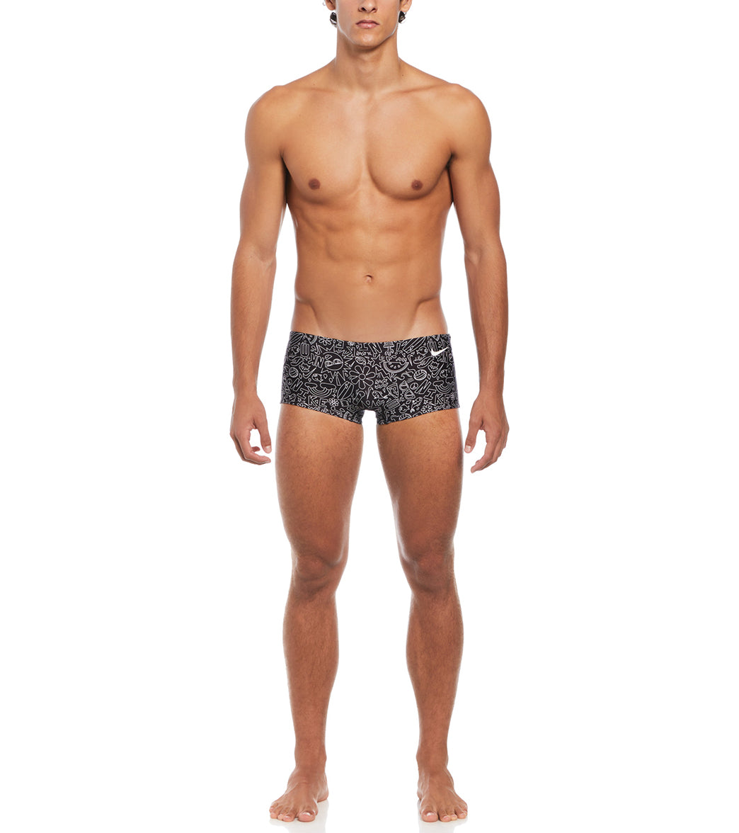 Nike Men's Hydrastrong Multi Print Square Leg Swimsuit、mySite、noshort