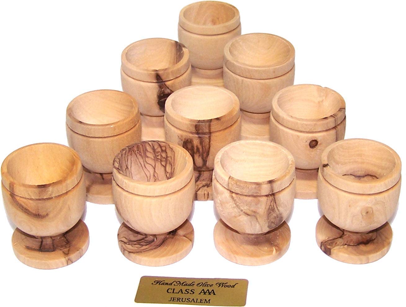 Holy Land Market Olive Wood Small Chalice or Goblet/Wine or Communion Church Cup、mySite、topwebapps