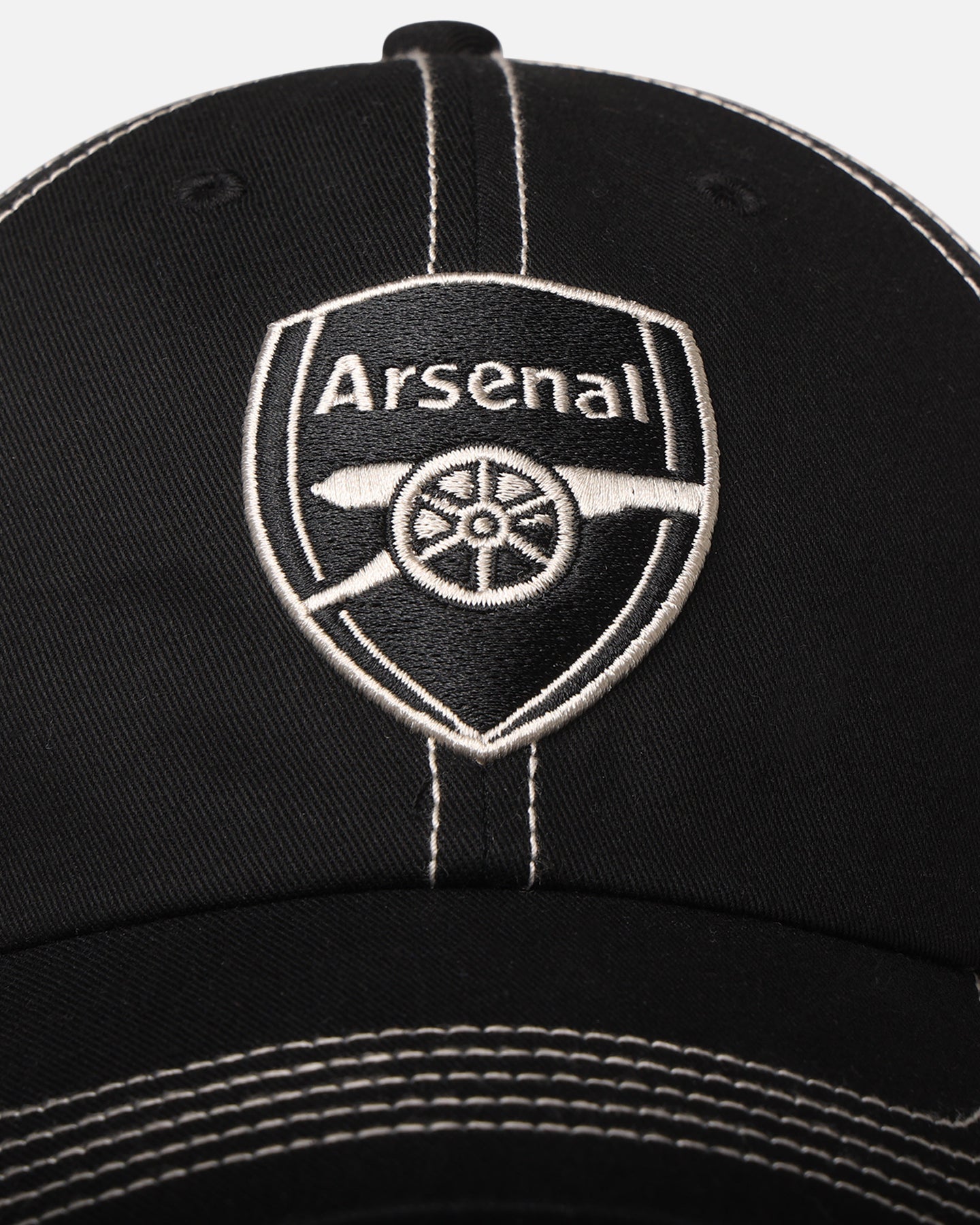 47 Brand Arsenal FC 'Contrast Stitch' 47 Clean Up Strapback Black/Bone、mySite、zt4zffjzw