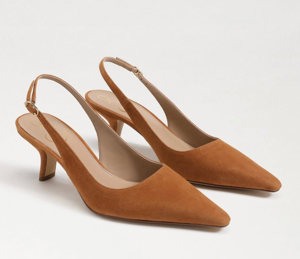 Sam Edelman Bianka Suede Sling Back Heel、mySite、garagedoors4me