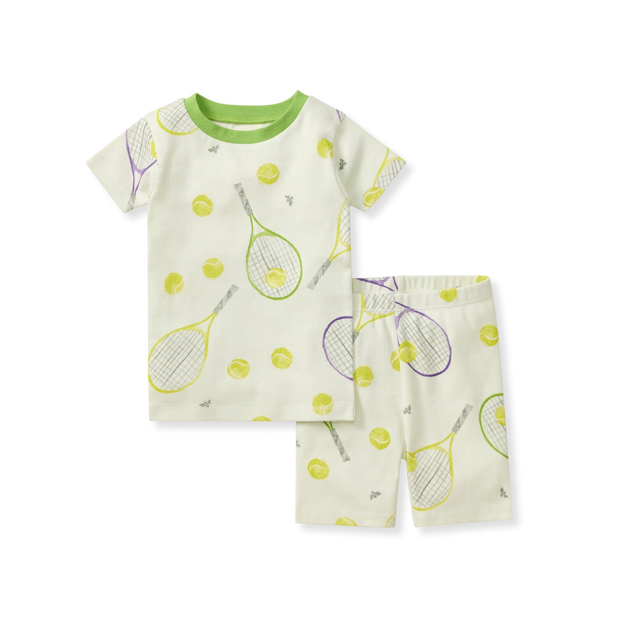 Tennis Organic Cotton Two-Piece Pajamas、mySite、g9winljtr
