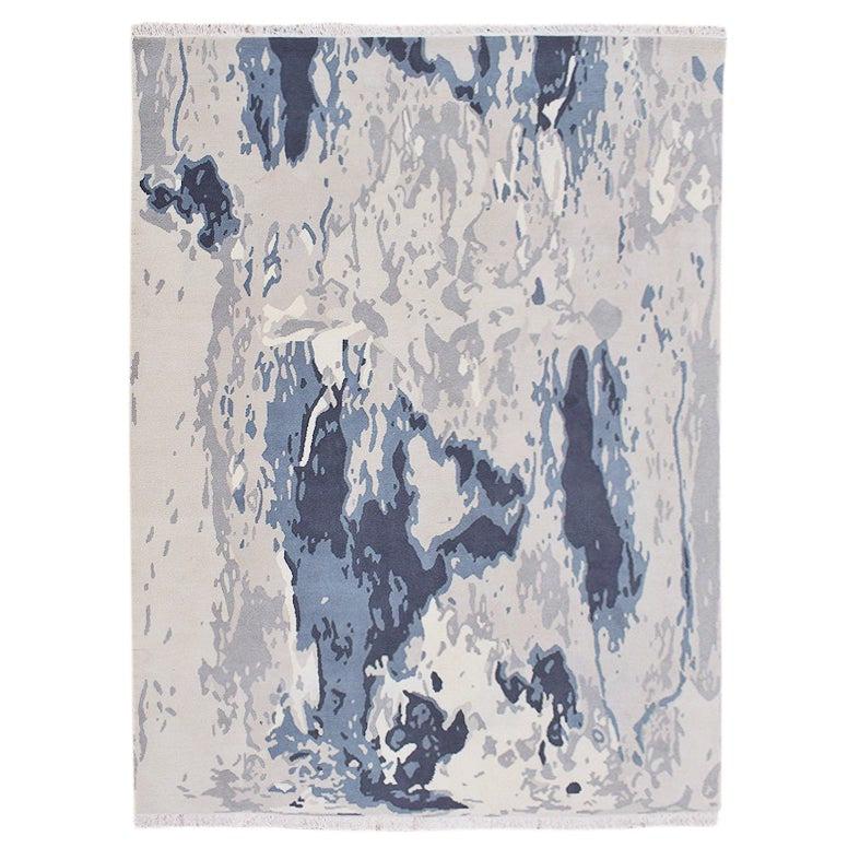 Ridley Blue Gray Wool Handknotted Rug、mySite、gigharbornorthrealestate