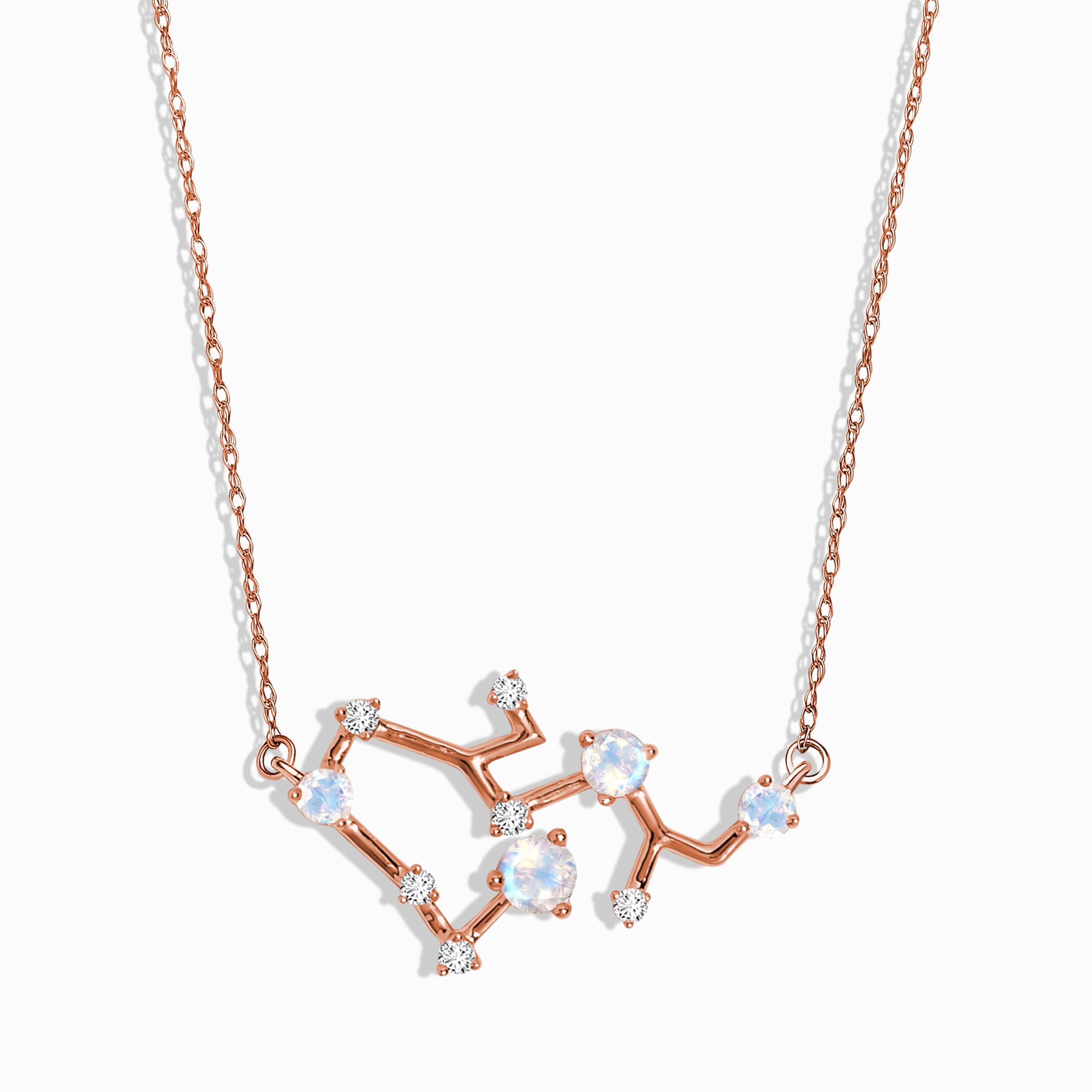 Moonstone Diamond Necklace - Sagittarius Zodiac Constellation、mySite、hinf8tx79