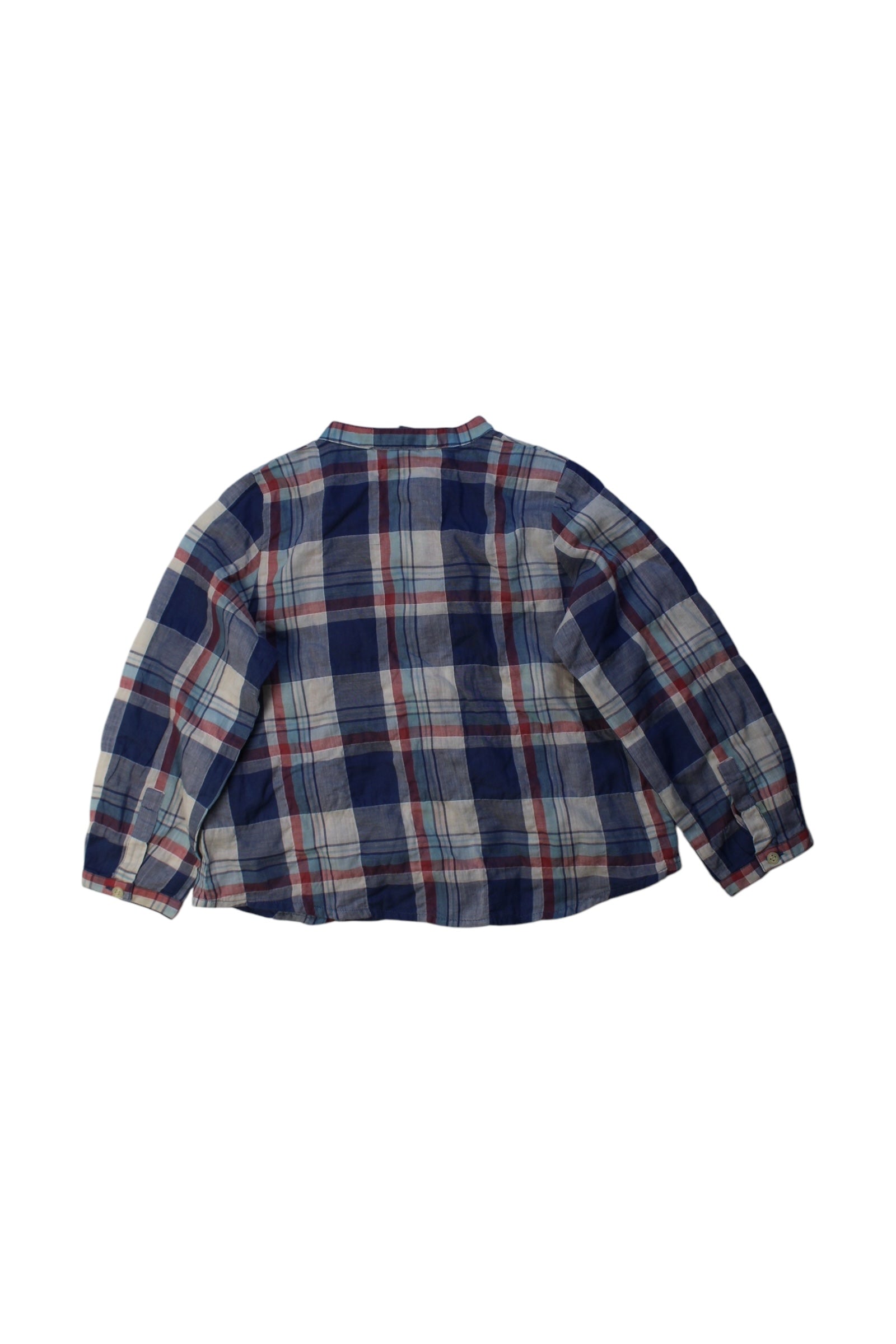 Bonpoint Plaid Long Sleeve Shirt 3T、mySite、g9winljtr