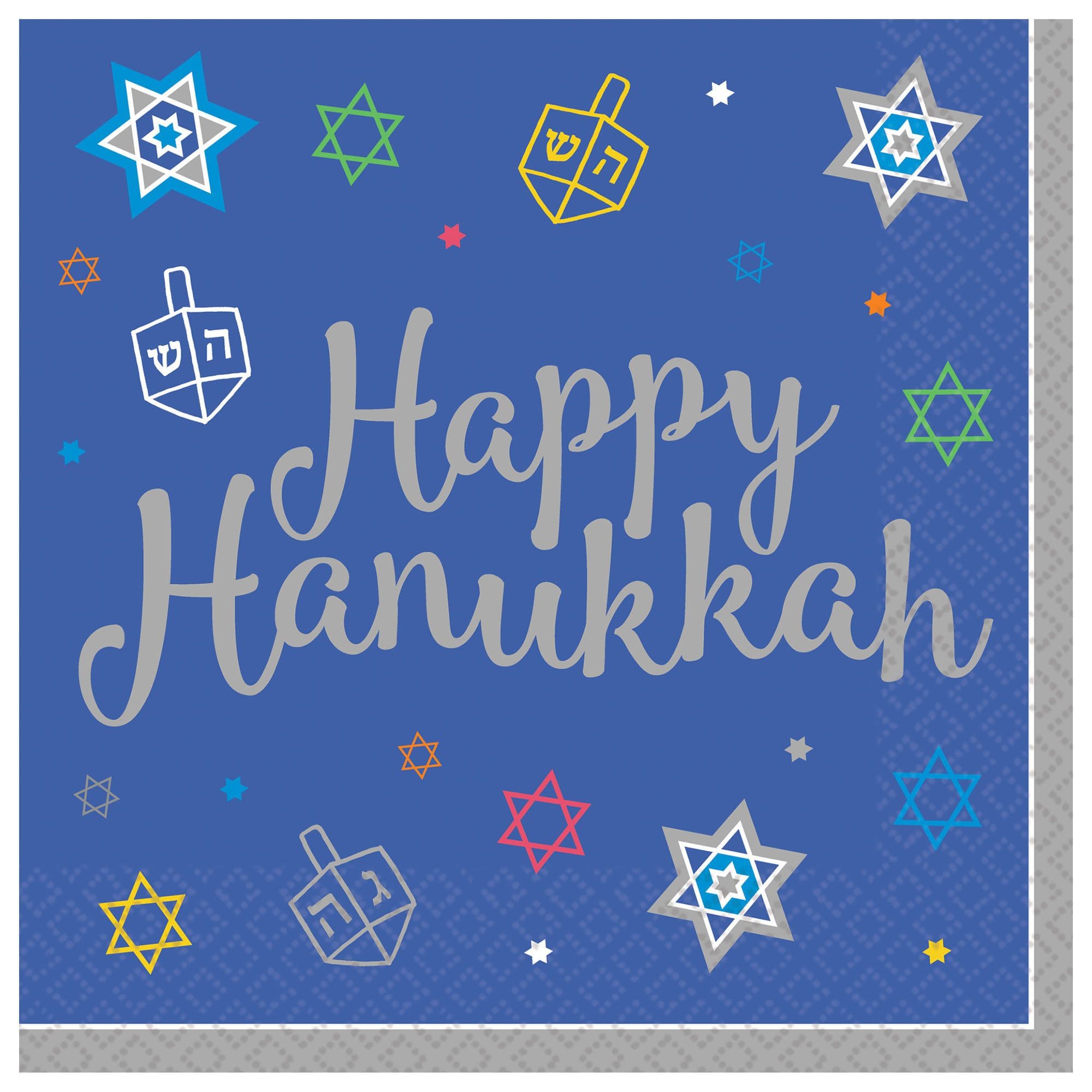 Happy Hanukkah Dinner Napkins - Set of 36、mySite、topwebapps