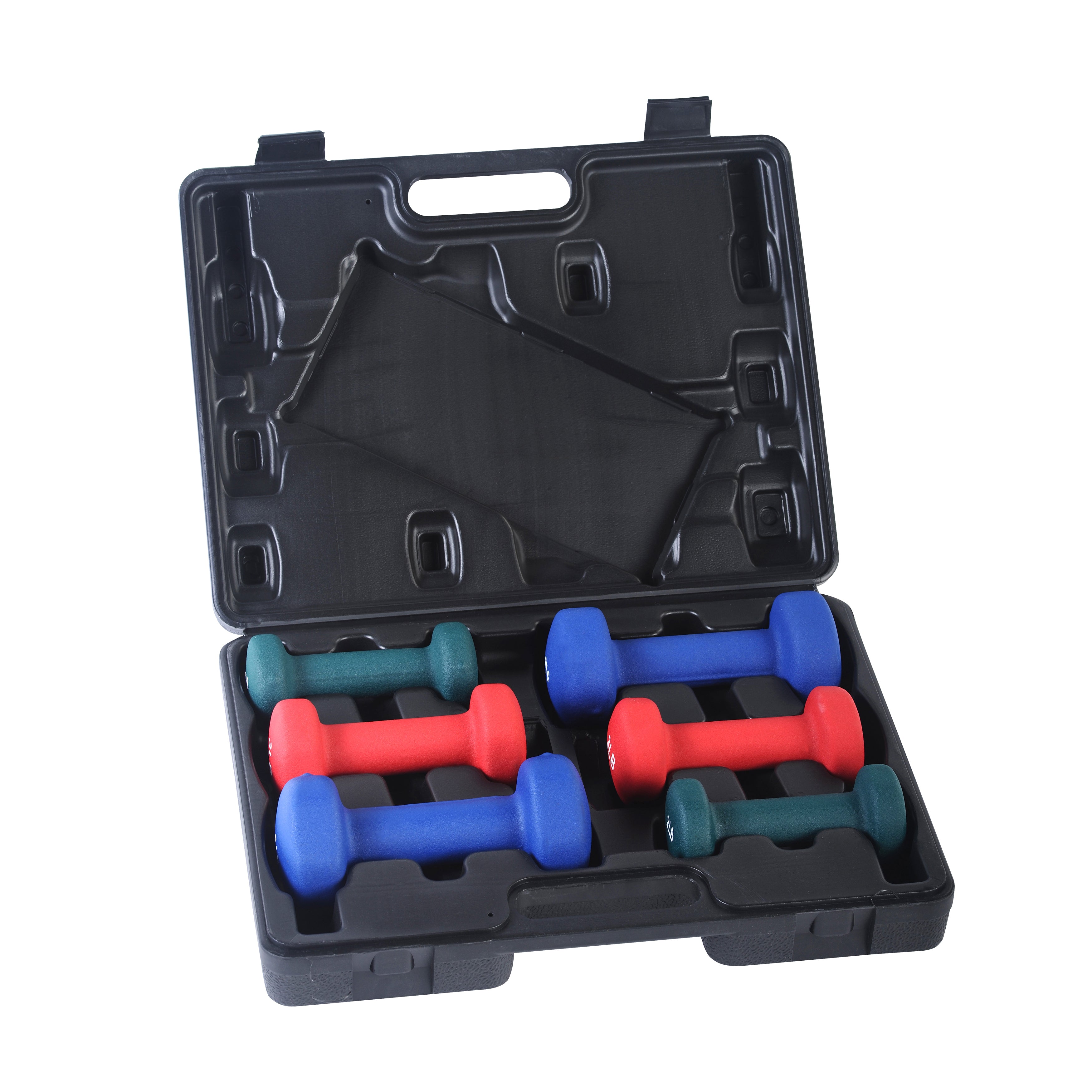  Dumbbell Set w/ Case 2, 3, 5 lb Neoprene Hand Weights Dumbbells、mySite、ghnorth