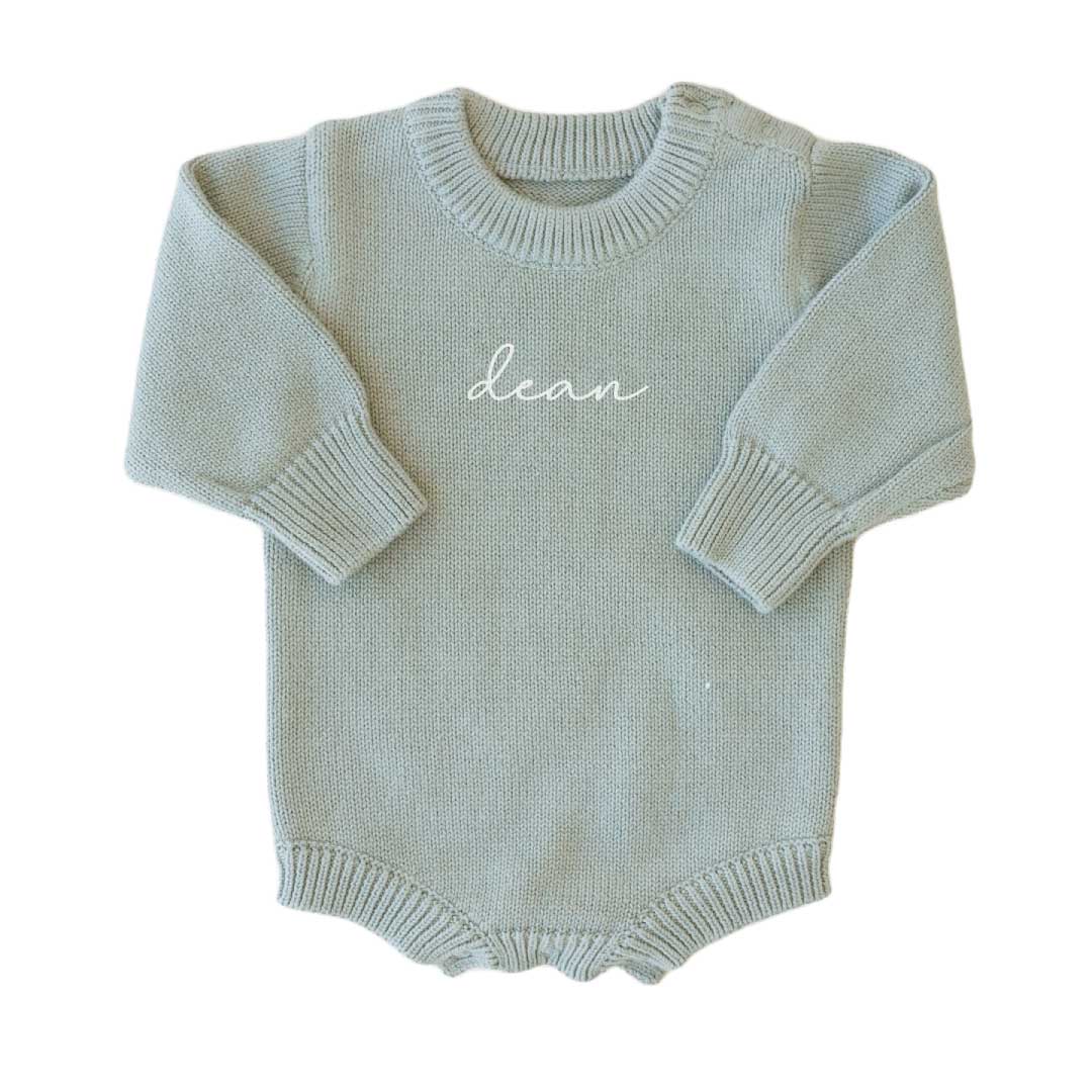  Personalized Knit Sweater Bubble Romper | Smoke、mySite、layawaytickets