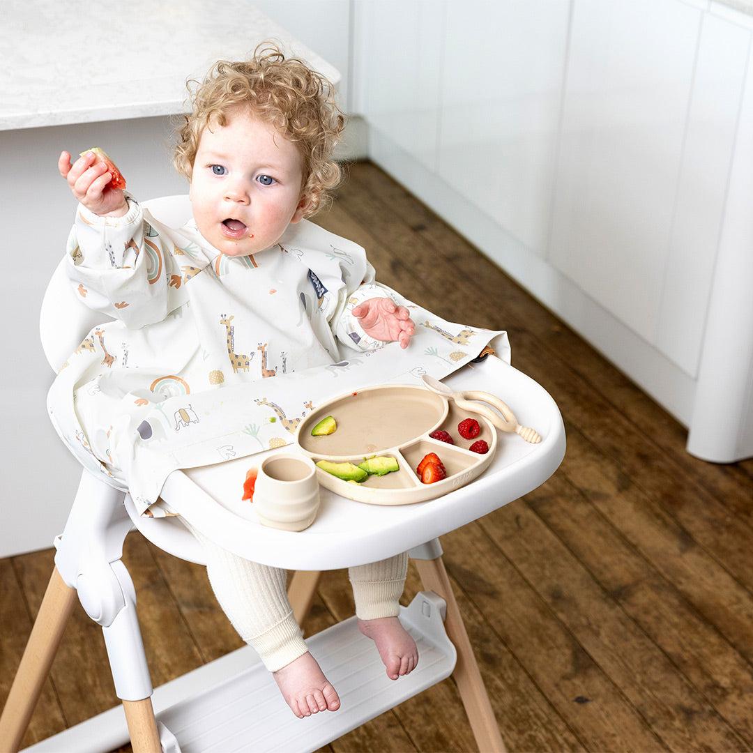  Bibado Long Sleeve Coverall Weaning Bib - Serengeti Spaghetti、mySite、merchandisen