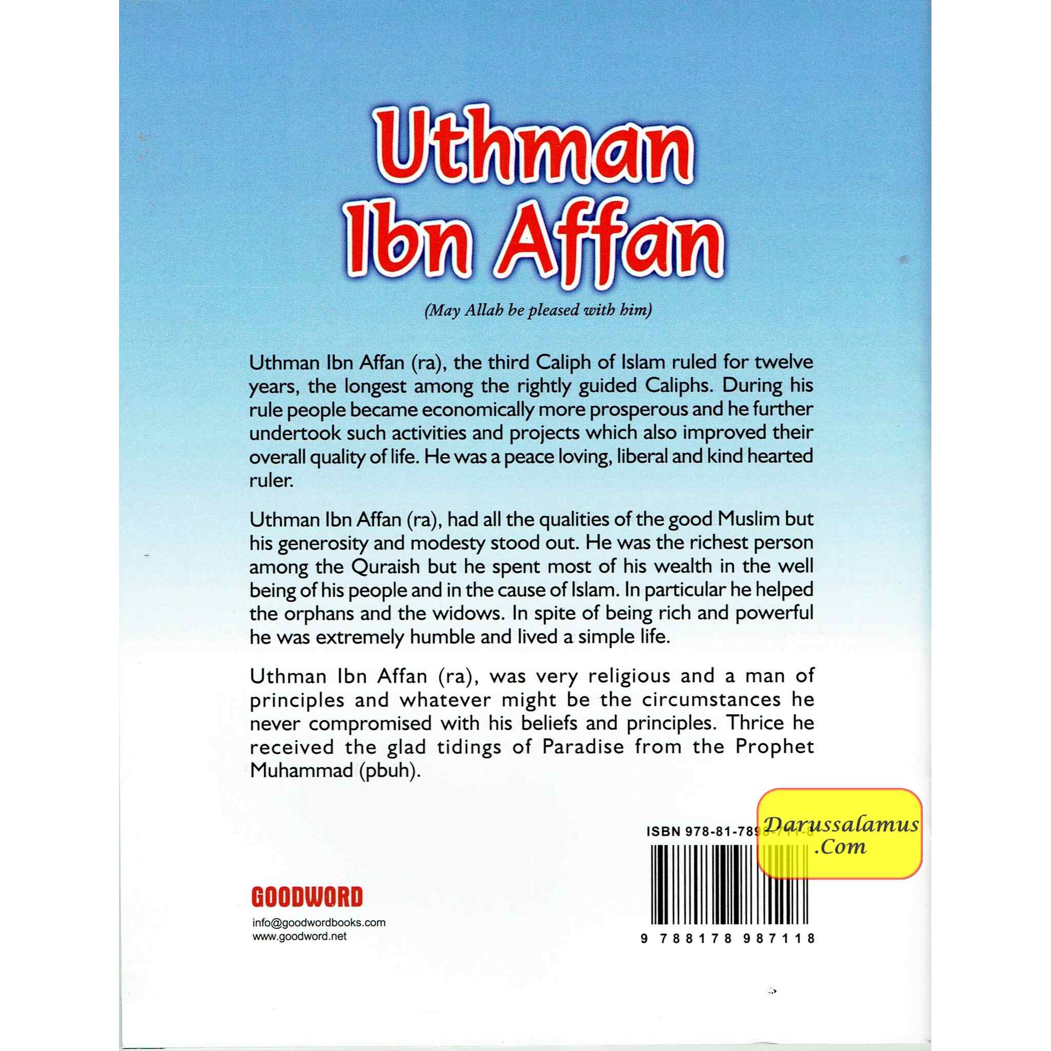 Uthman Ibn Affan - The Third Caliph Of Islam (Children Story Book) By Sr Nafees Khan、mySite、topwebapps