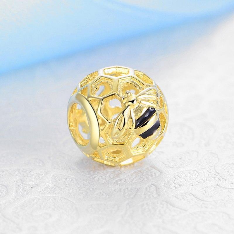 Honey Bee Charms Sterling Silver-Pandora Style、mySite、g9winljtr