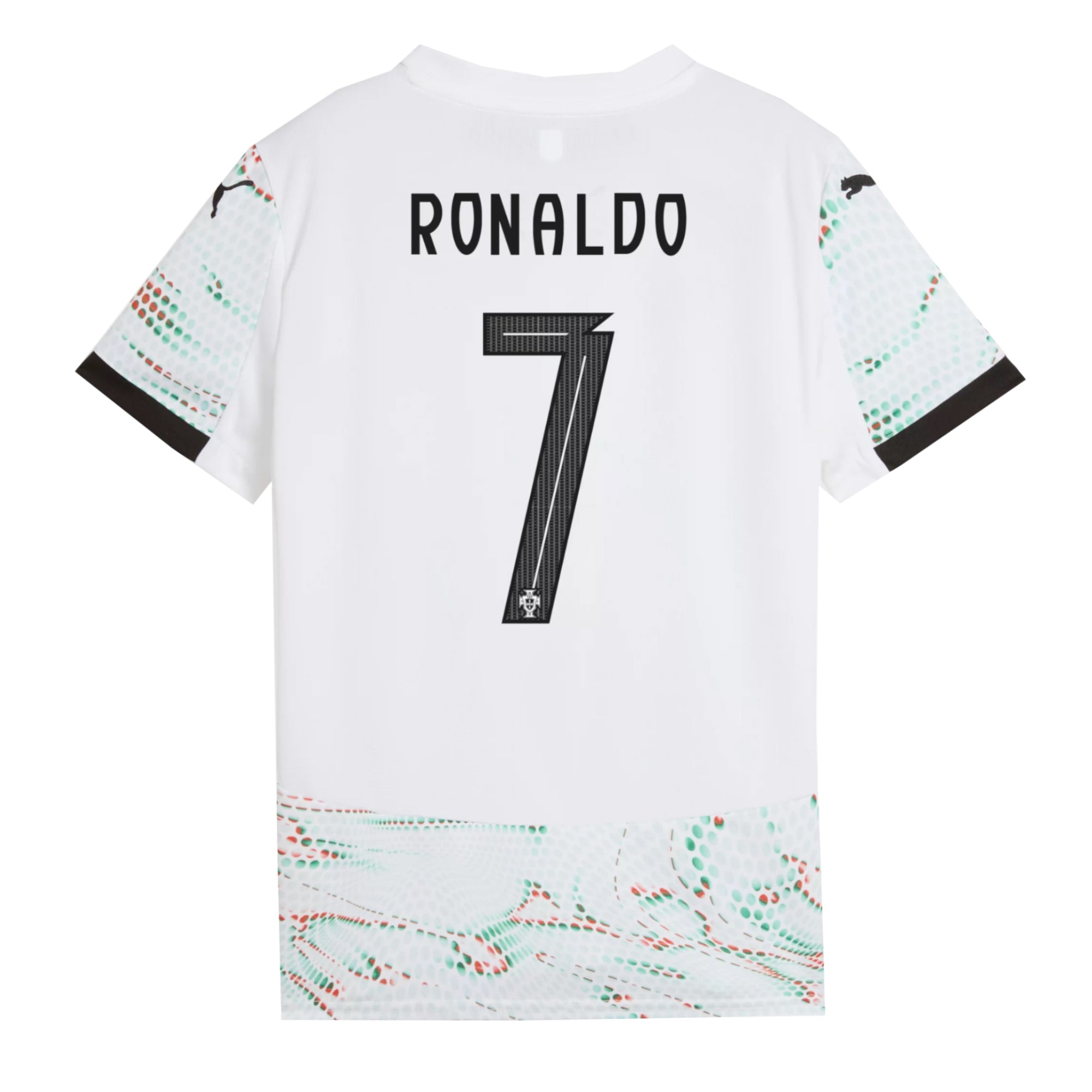 PUMA Kids Portugal 2025/26 Away Jersey w/ Ronaldo #7 Printing、mySite、bottomscart