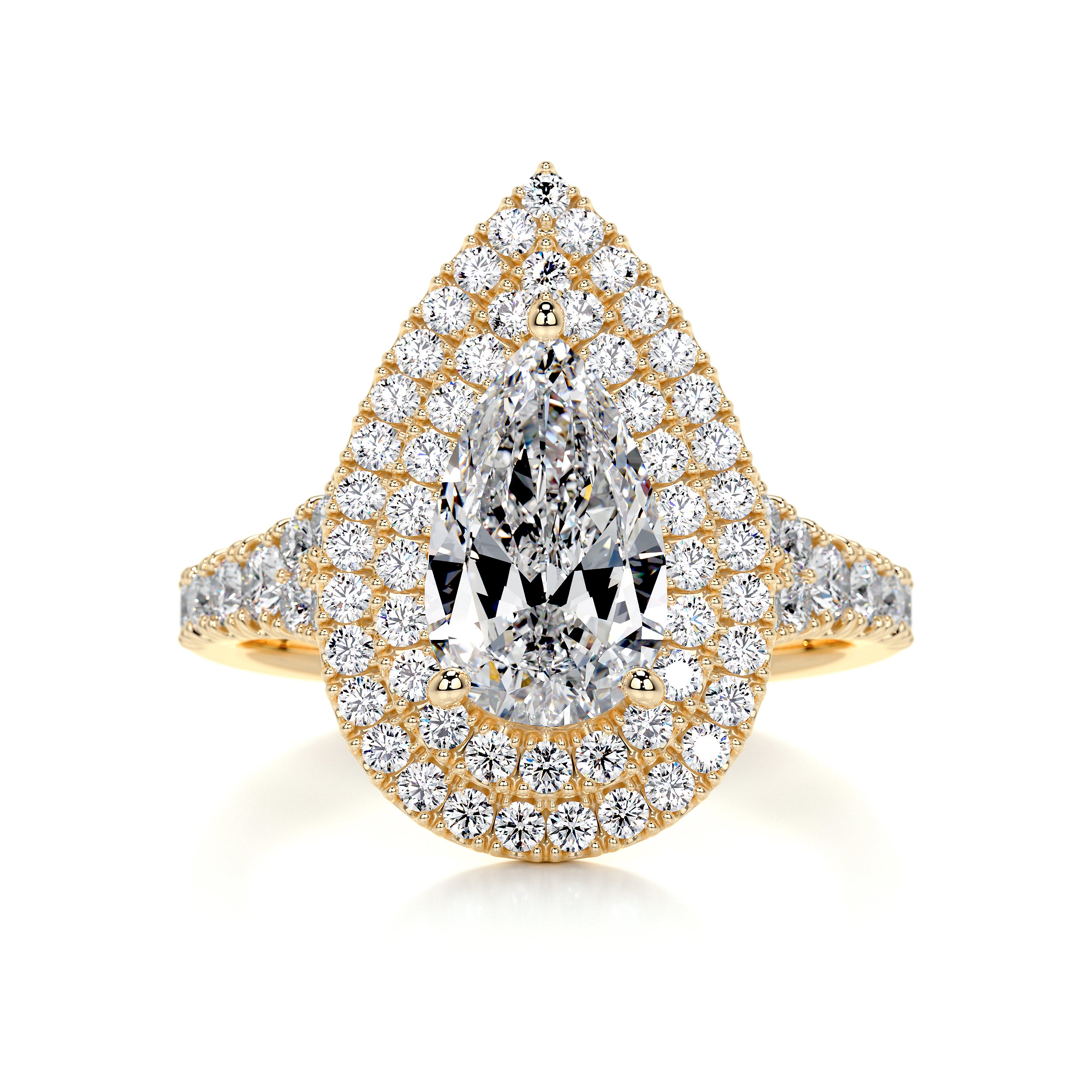 Melanie Diamond Engagement Ring -18K Yellow Gold、mySite、hinf8tx79