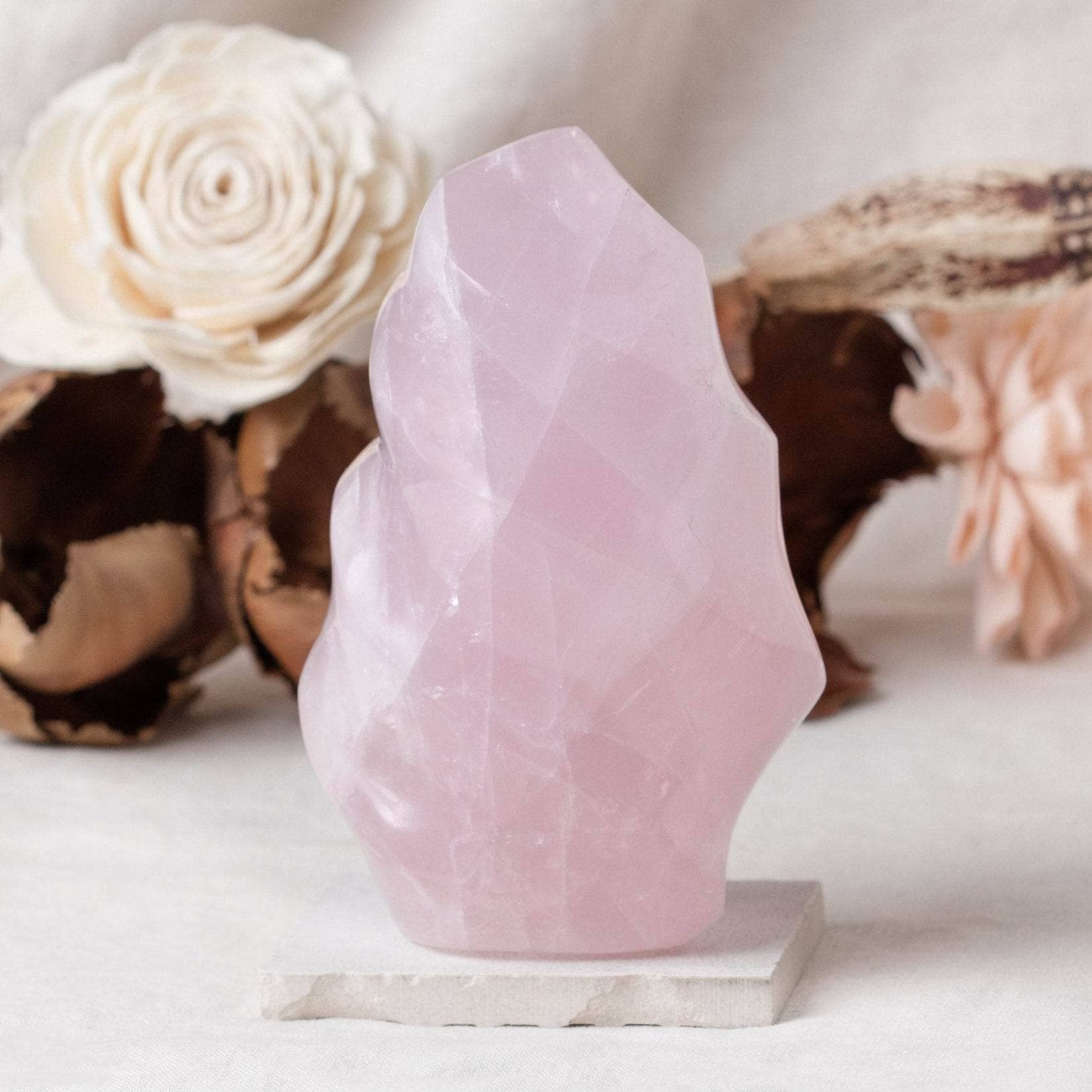 Rose Quartz Flame Crystals - 1 of a Kind、mySite、hinf8tx79
