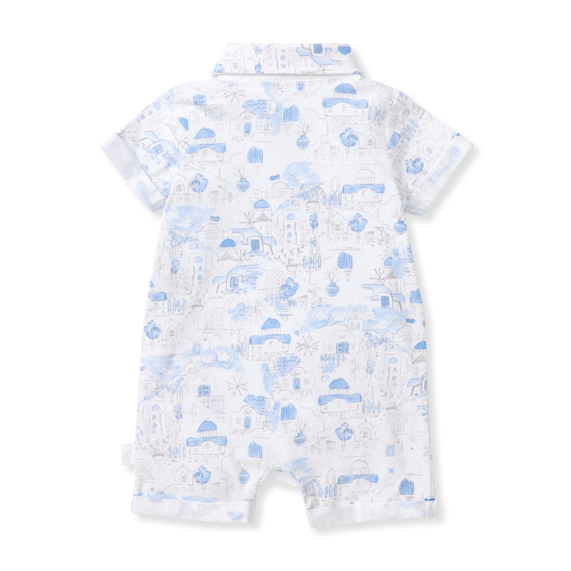 Santorini Organic Baby Boy Romper、mySite、g9winljtr