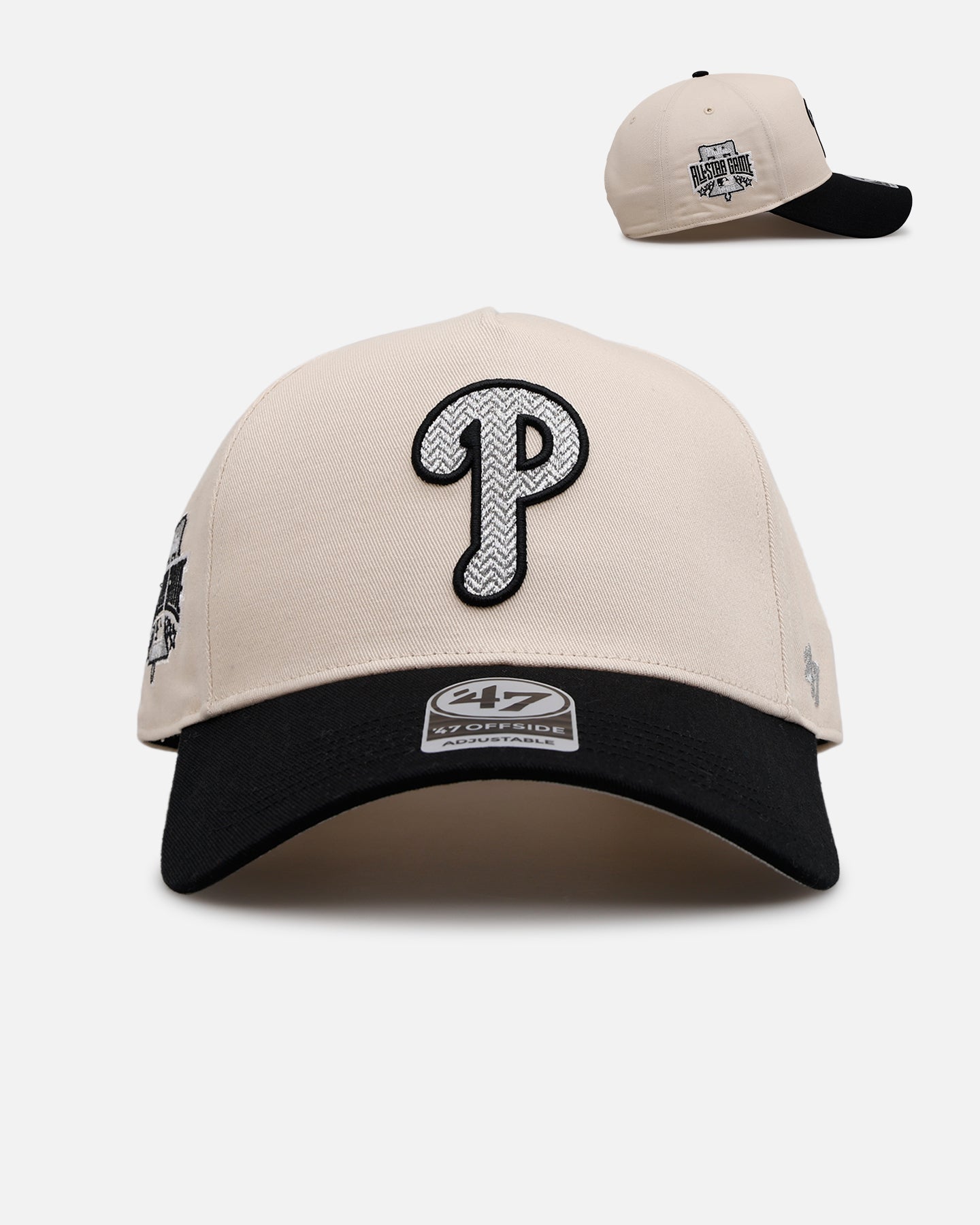 47 Brand Philadelphia Phillies 'Herringbone' 47 Offside Snapback Natural/Black、mySite、zt4zffjzw