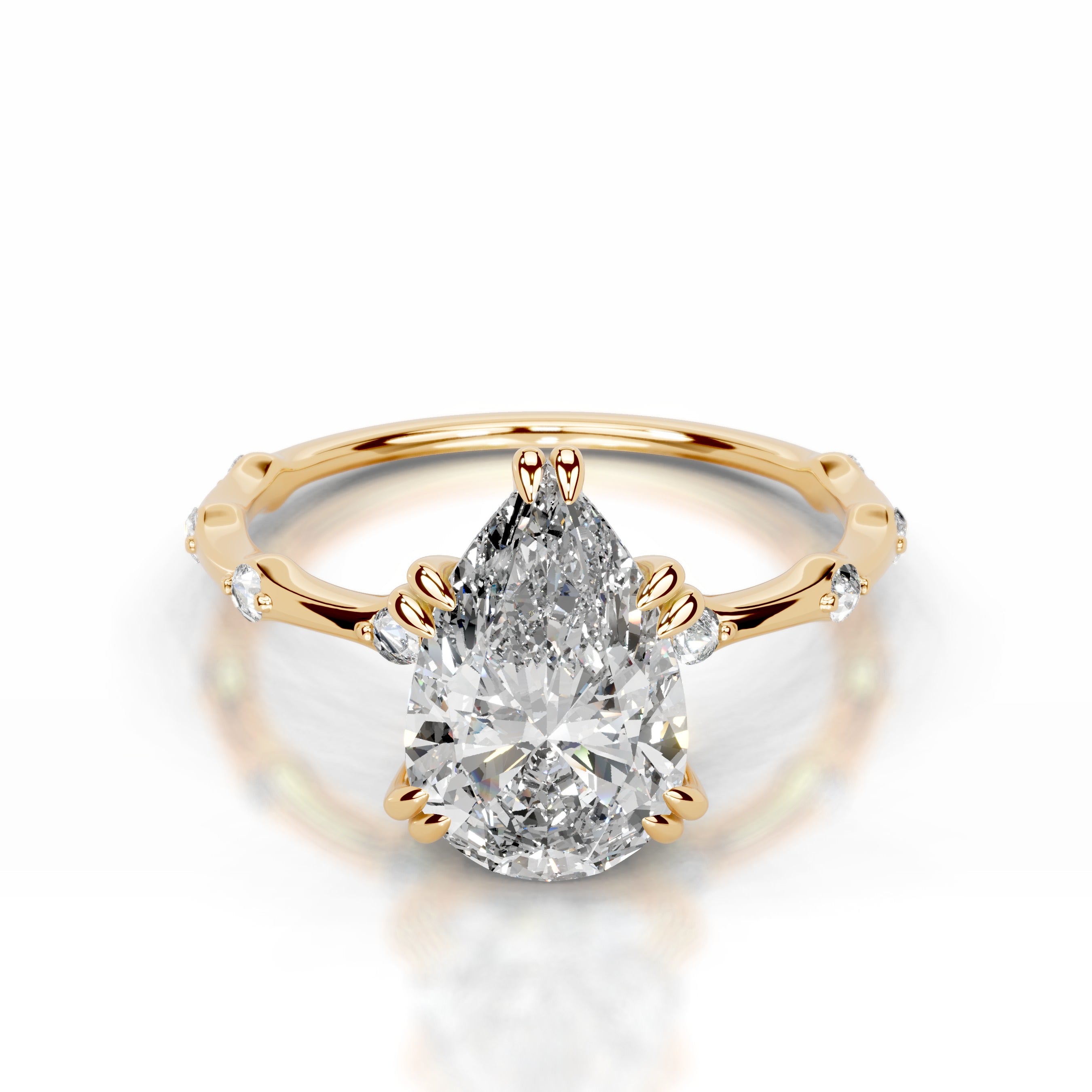 Wilma Lab Grown Diamond Ring - 18K Yellow Gold、mySite、hinf8tx79