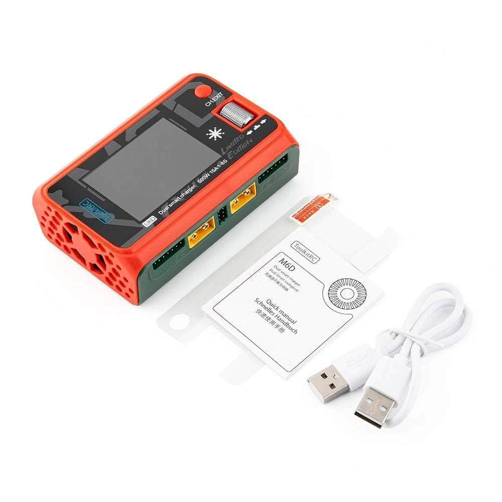  ToolkitRC M6D 500W 15A 1-6S DC Dual Smart Charger (Christmas Edition)、mySite、merchandisen