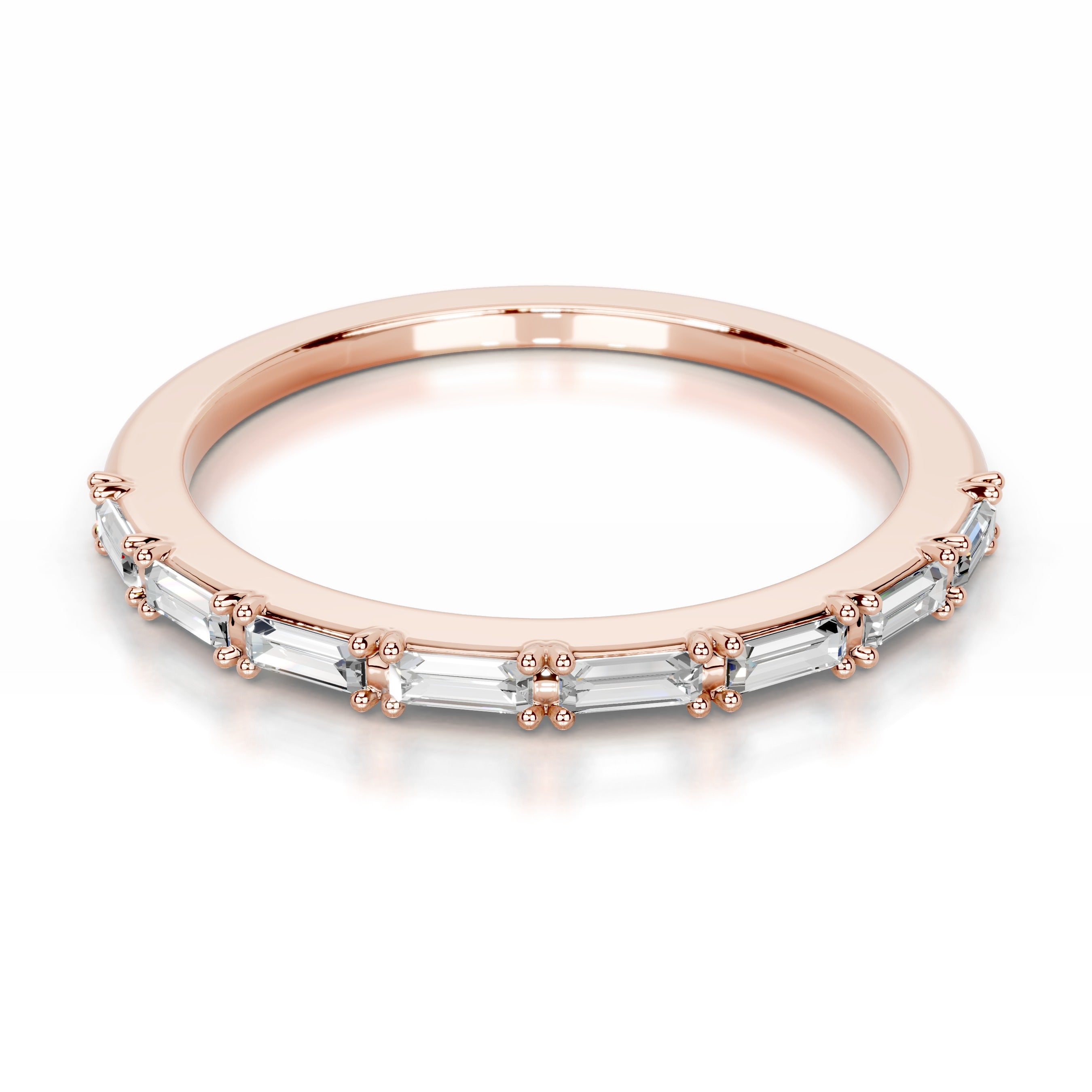 Irie Lab Grown Diamond Wedding band - 14K Rose Gold、mySite、hinf8tx79