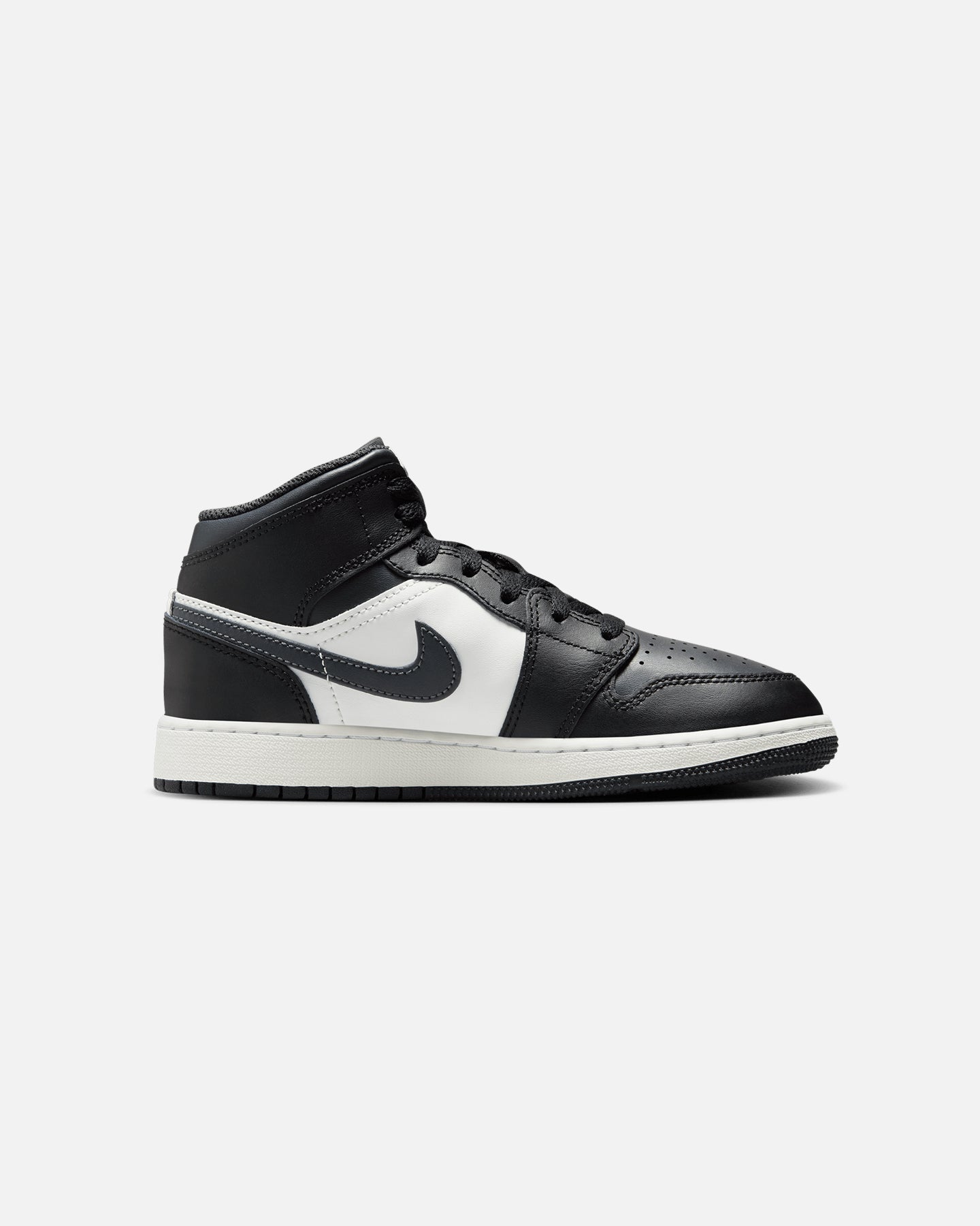 Jordan Kids' Air Jordan 1 Mid (GS) Black/White、mySite、zt4zffjzw