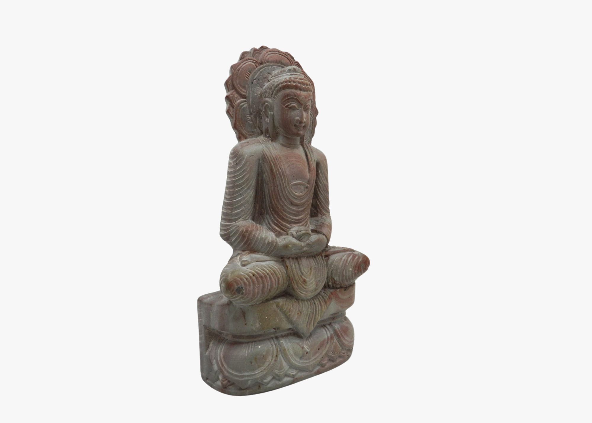 Sitting Buddha - Softstone (Small, 15.5 cm)、mySite、topwebapps