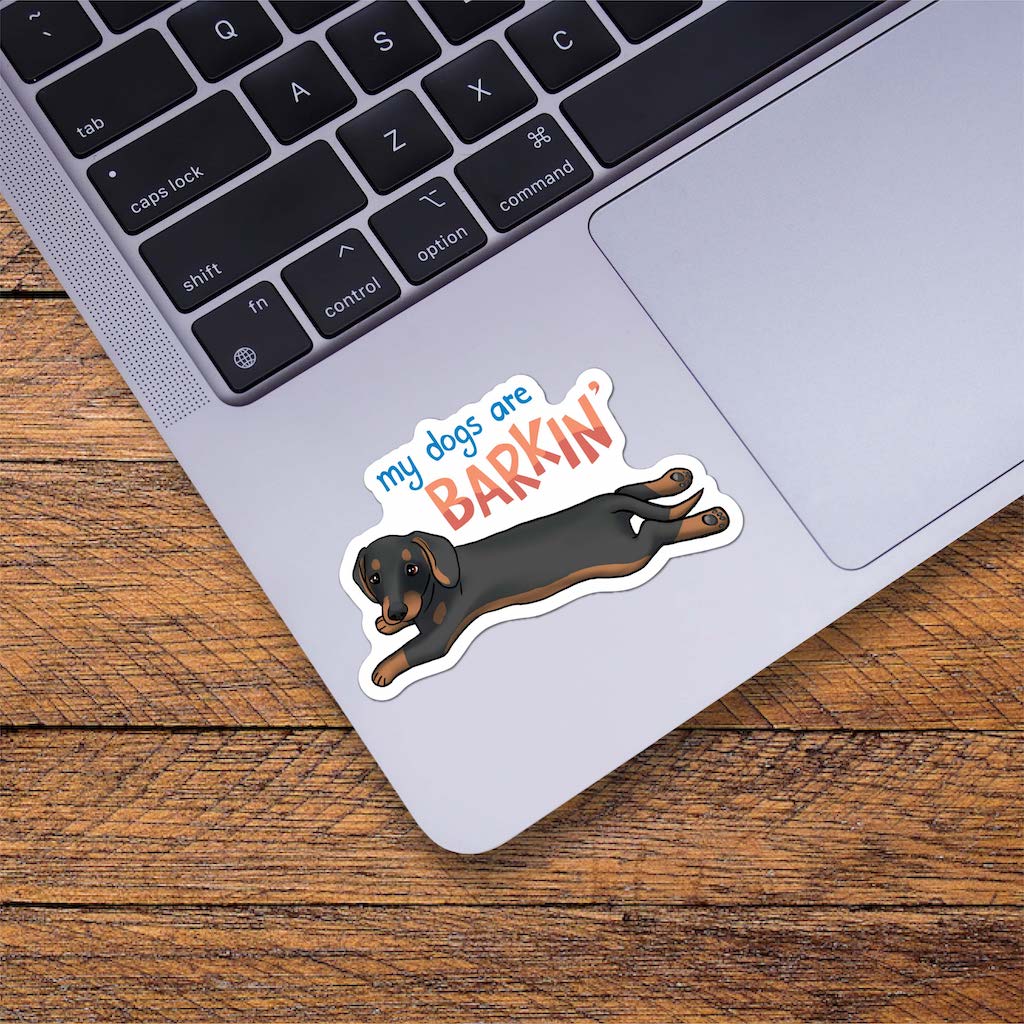  My Dogs Are Barkin Sticker、mySite、ghnorth