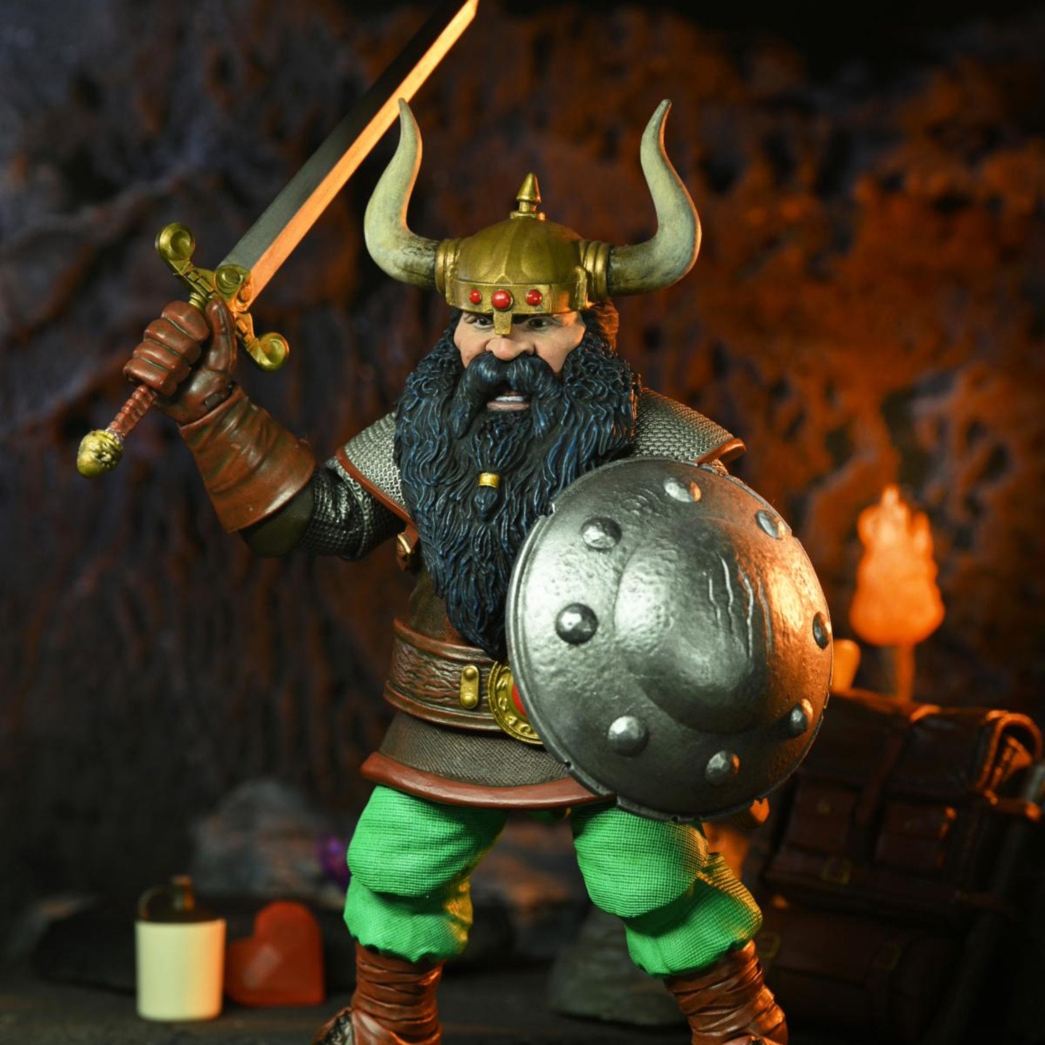 NECA Dungeons & Dragons Ultimate Elkhorn the Good Dwarf Fighter、mySite、hgirdovlk