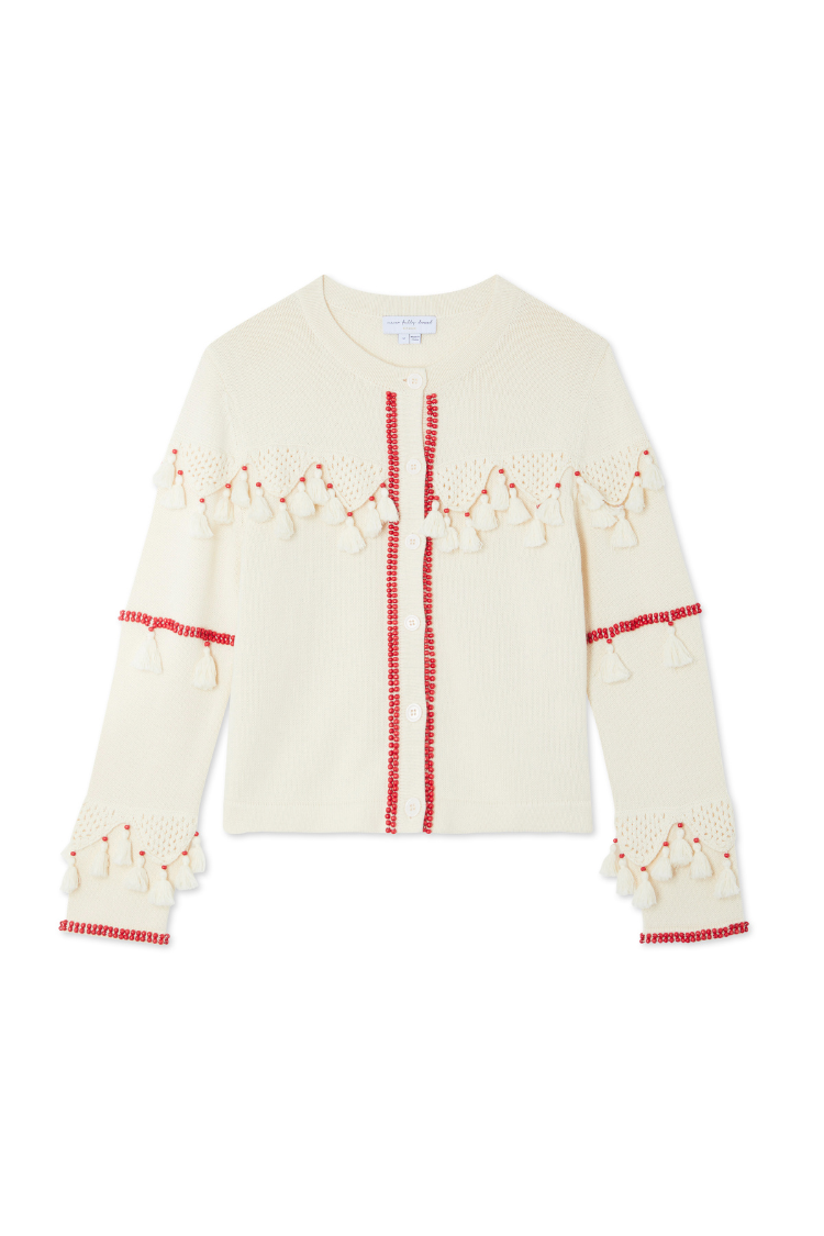 Ivory and Red Harper Cardigan、mySite、solidvoid