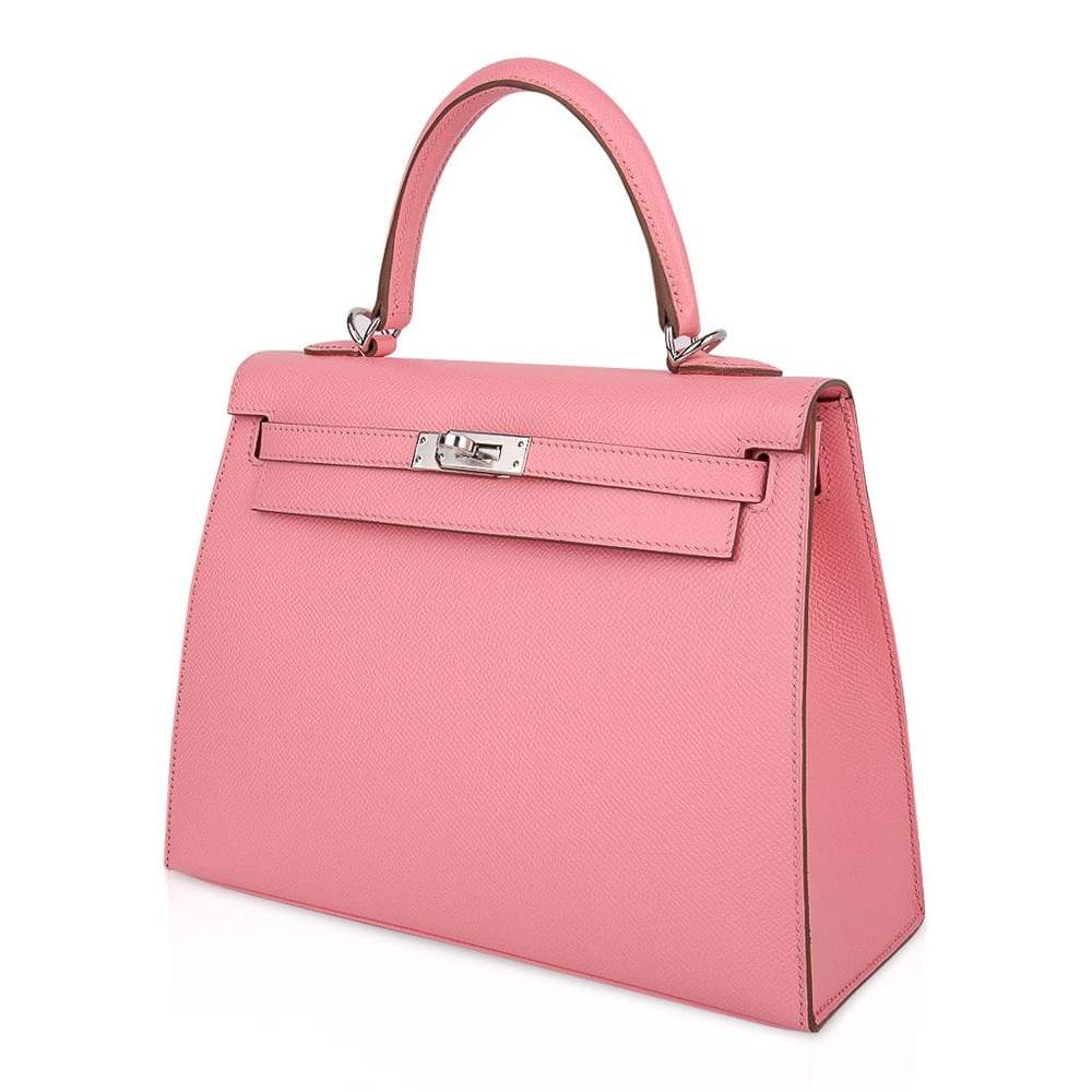 Hermès Kelly Sellier 25 Pink Rose Confetti Epsom PHW Bag、mySite、garminoutage.com