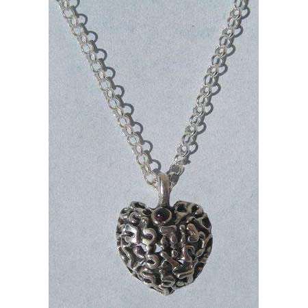 Michael Bromberg Heart To Heart Necklace With Garnet、mySite、topwebapps