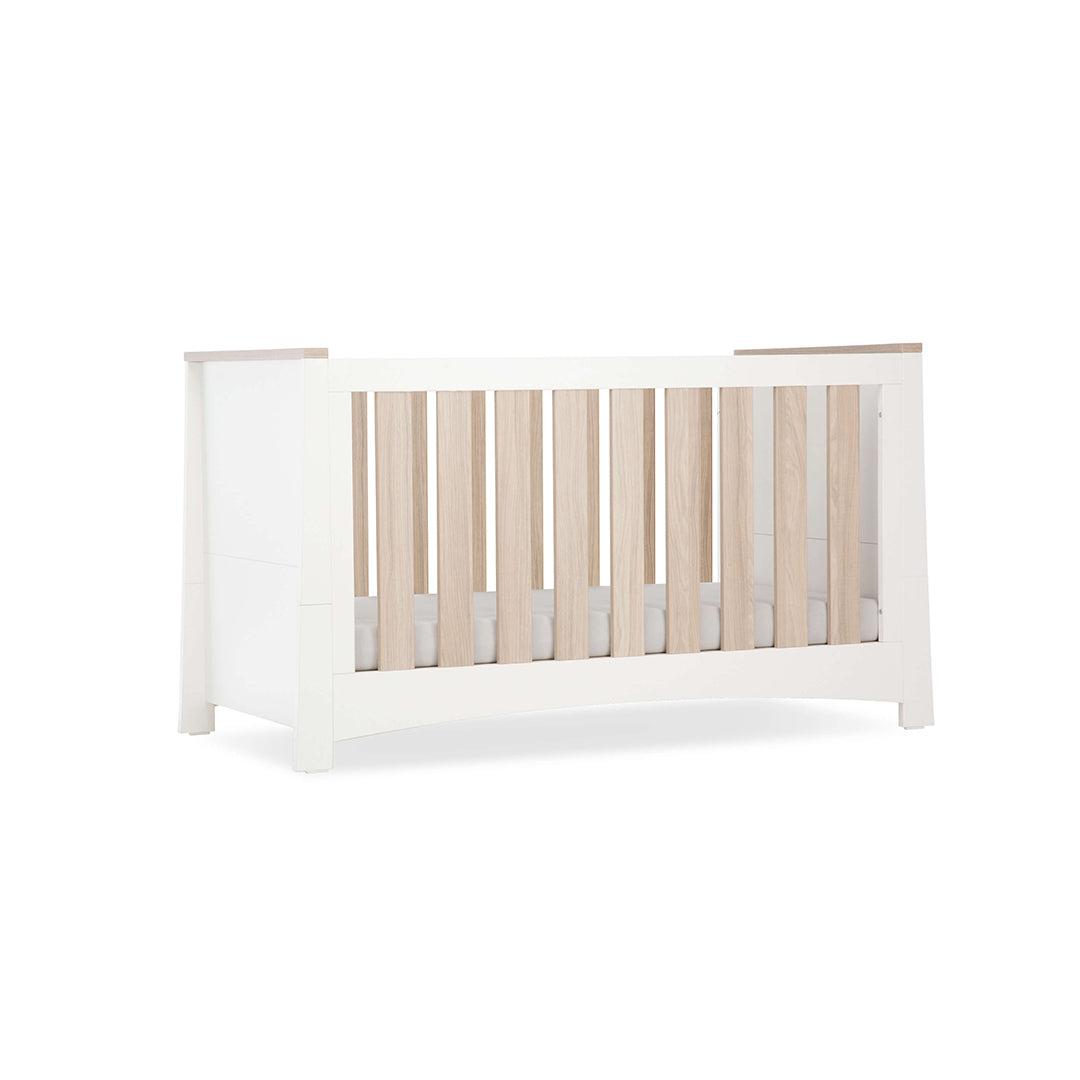 CuddleCo Ada 2 Piece Set 3-Drawer Dresser Cot Bed - White/Ash、mySite、merchandisen
