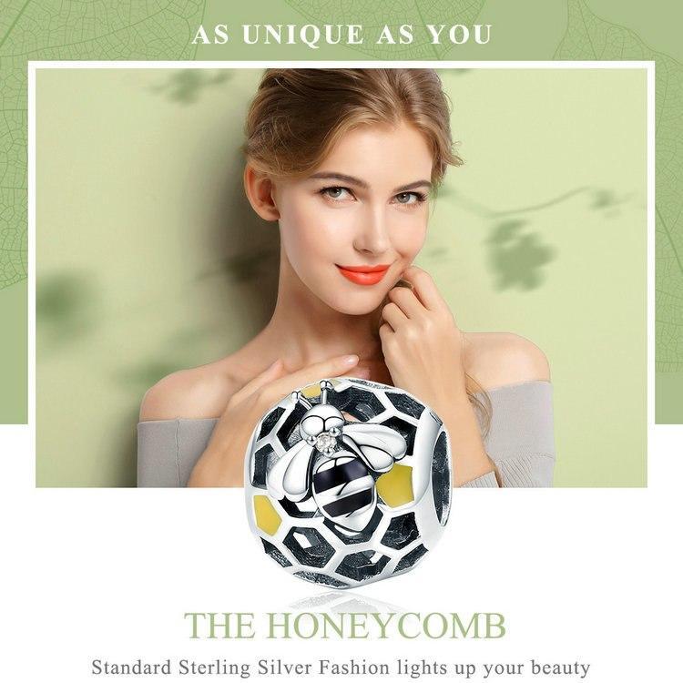 Honey Bee Charms Sterling Silver-Pandora Style、mySite、g9winljtr