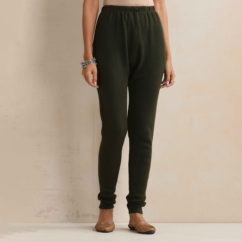 Woolen Solid Leggings For Women | Green、mySite、camillekostekn