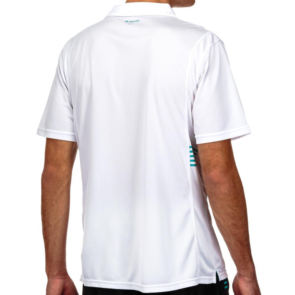 K-Swiss Men's BB Two Tone Oxford Polo White/Green