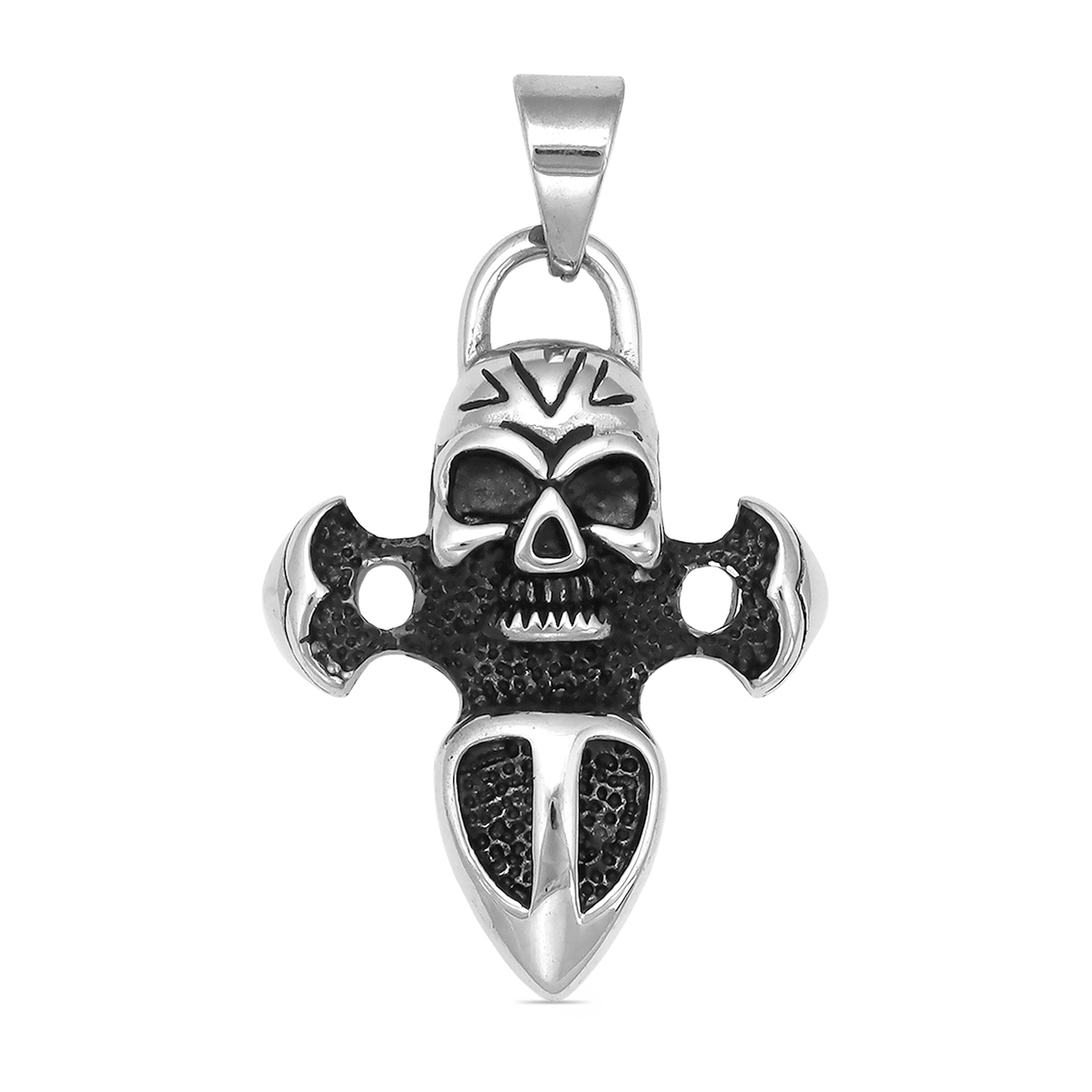 Stainless Steel Skull And Dagger Pendant / PDL2012、mySite、dreamappss