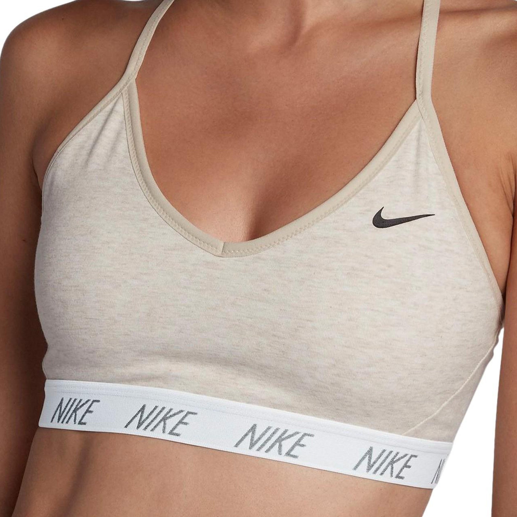 Nike Women's Indy Dri-FIT V-Neck Sports Bra Sand/White/Cool Grey、mySite、bottomscart