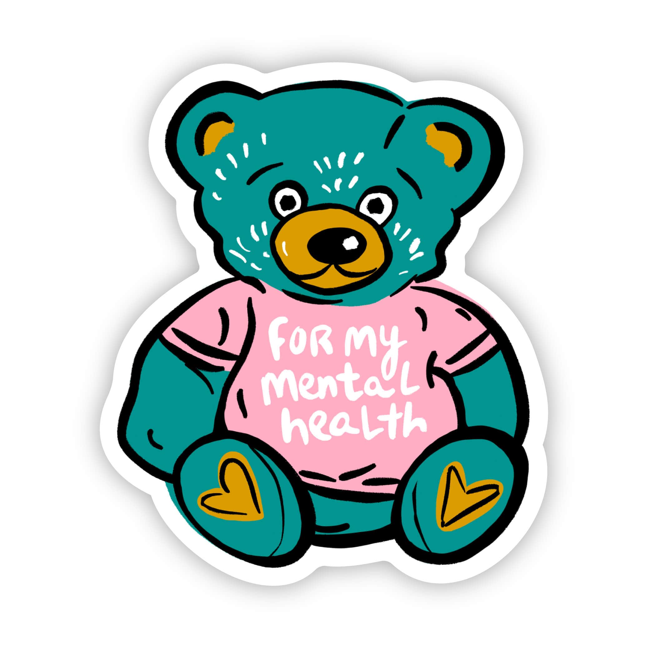  For my mental health teddy bear sticker、mySite、elrpsem3k
