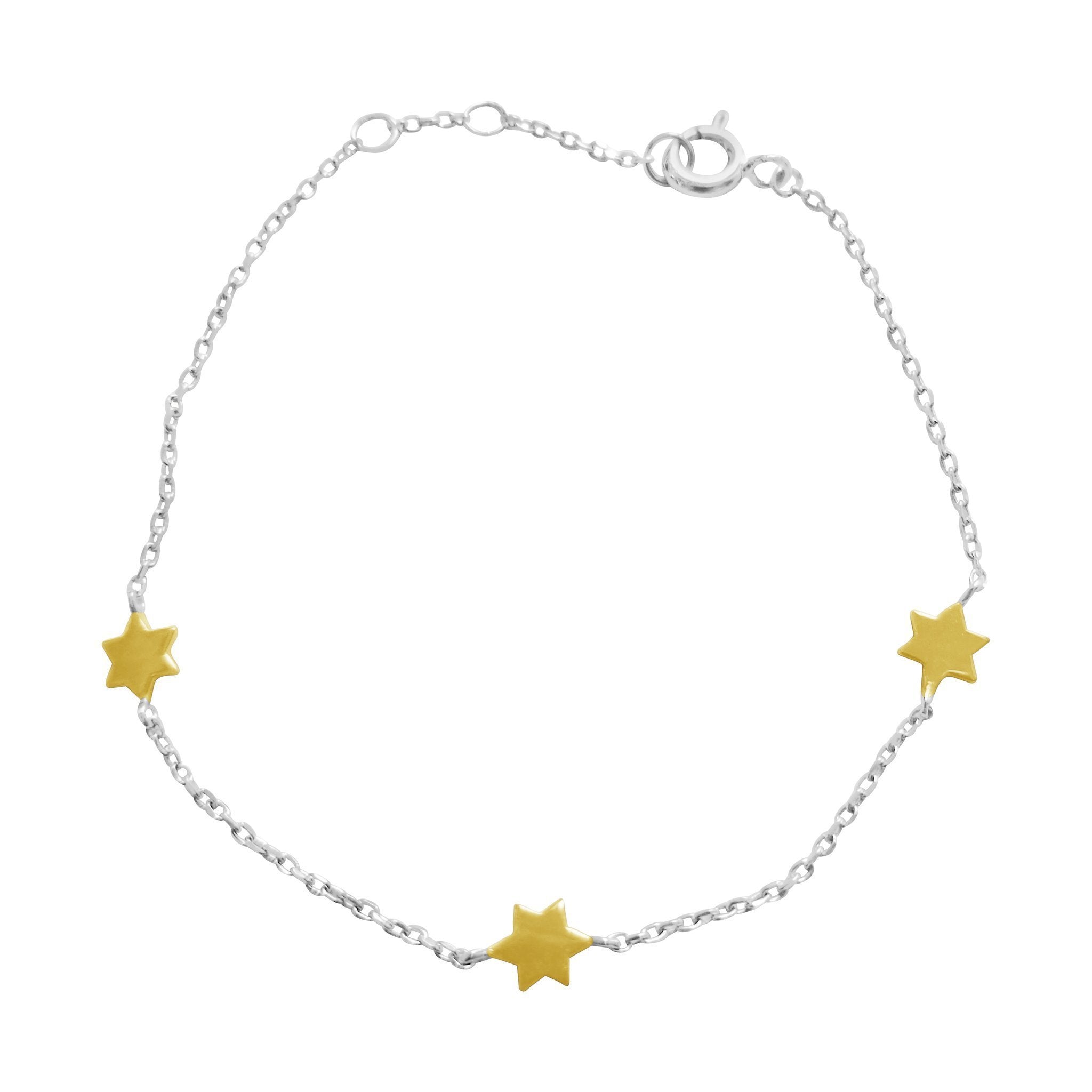 Star of David Silver or Two Tone Bracelet、mySite、topwebapps