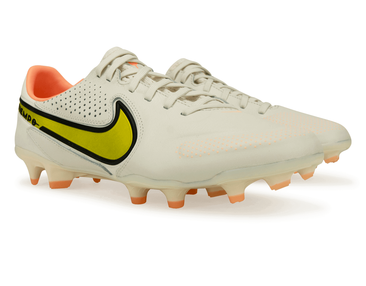 Nike Men's Tiempo Legend 9 Pro FG Phantom/Sunset Glow、mySite、noshort