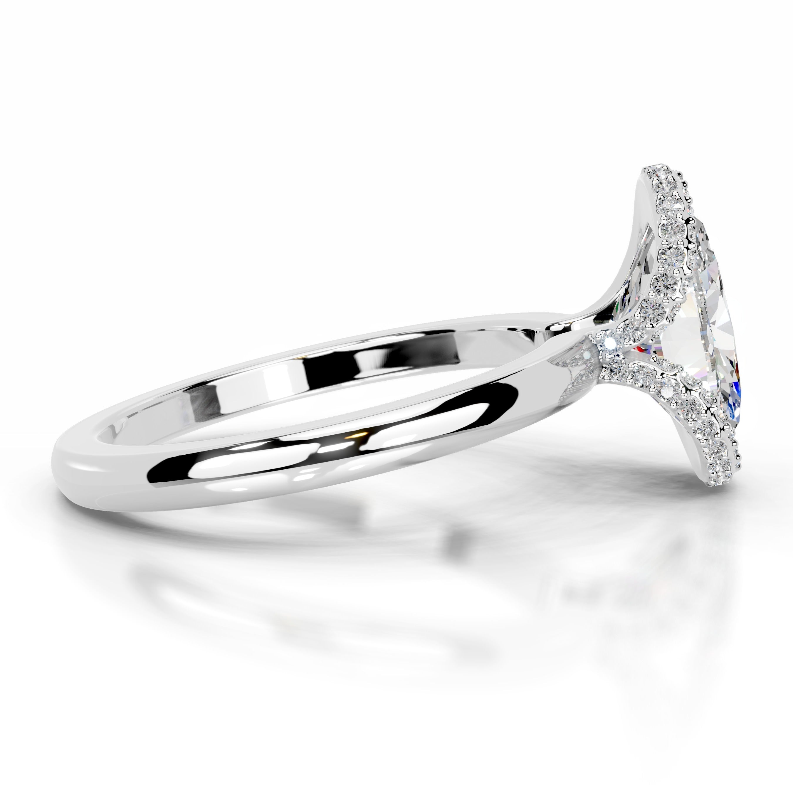 Bowie Moissanite & Diamond Ring - Platinum、mySite、hinf8tx79