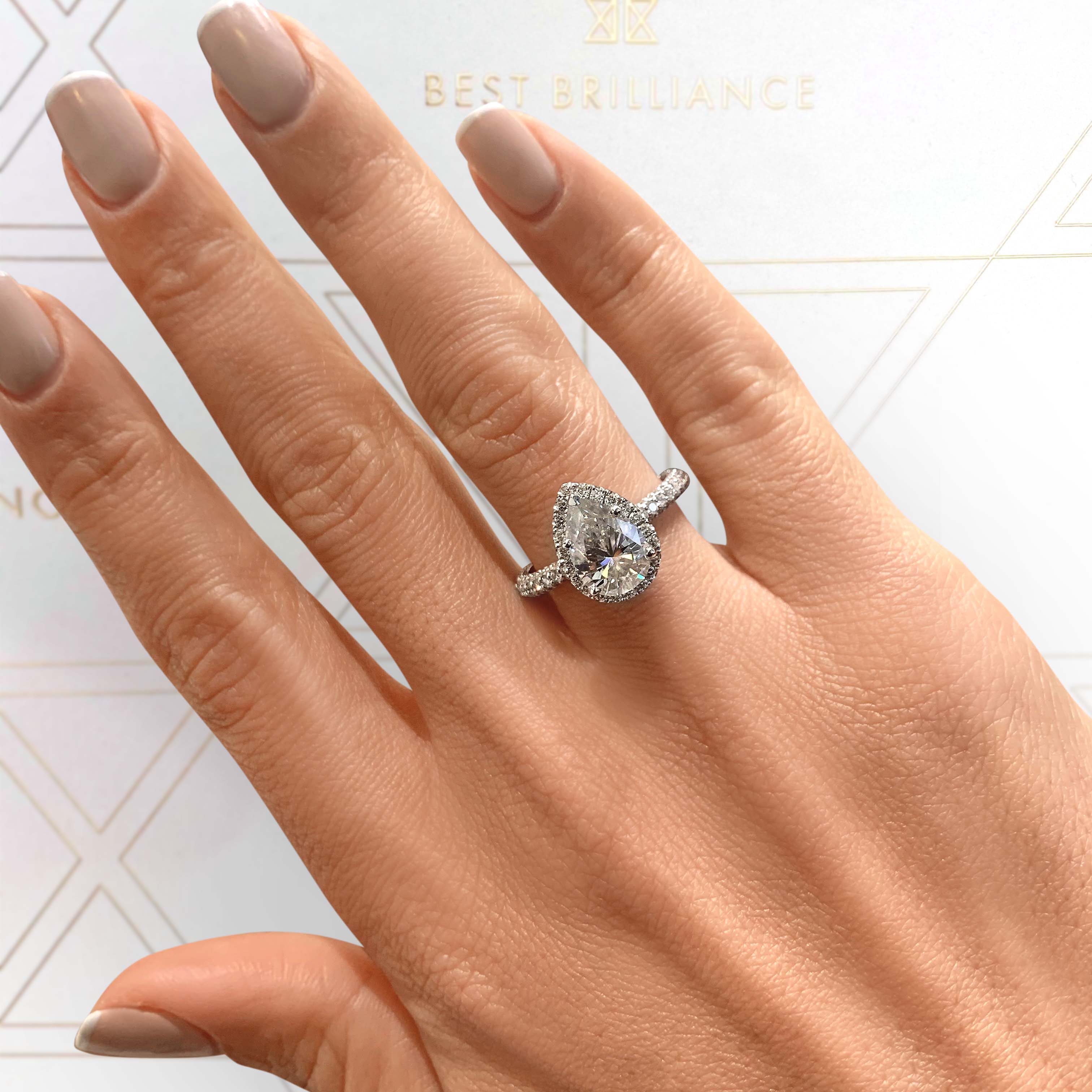 Sophia Moissanite & Diamond Ring -Platinum、mySite、hinf8tx79