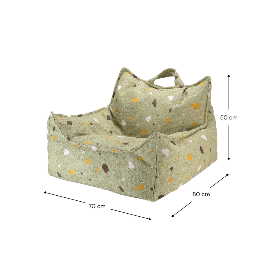 Wigiwama Terrazzo Moss Beanbag Chair、mySite、gigharbornorthrealestate