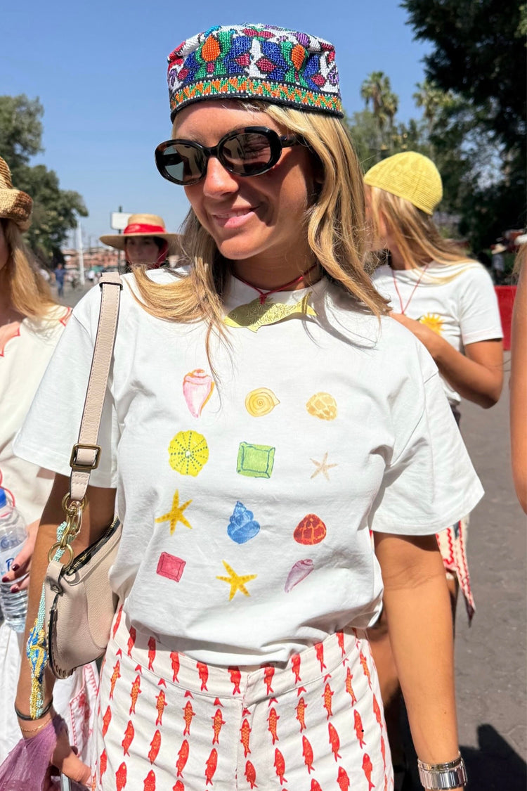 White Shell Ioana T Shirt、mySite、solidvoid