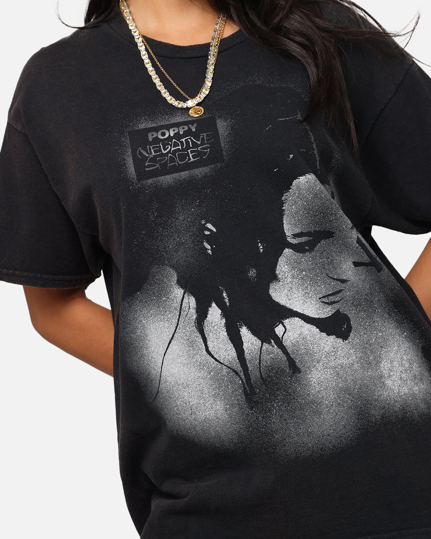 Poppy Poppy T-Shirt Black Vintage、mySite、zt4zffjzw