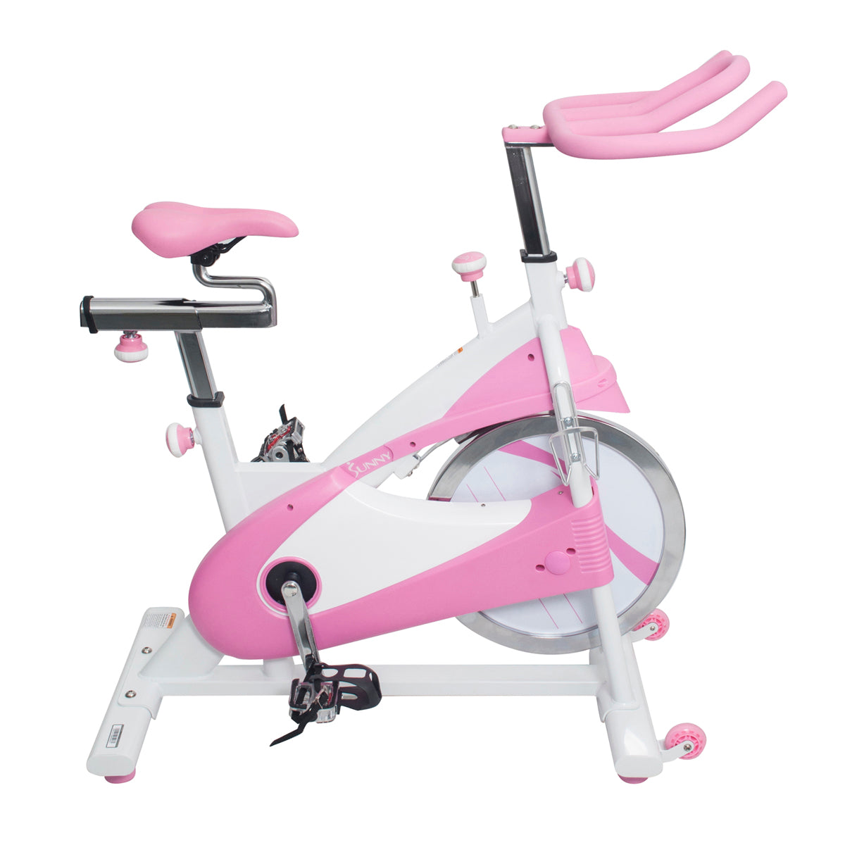  Pink Exercise Bike Belt Drive Premium Indoor Cycling Trainer、mySite、ghnorth