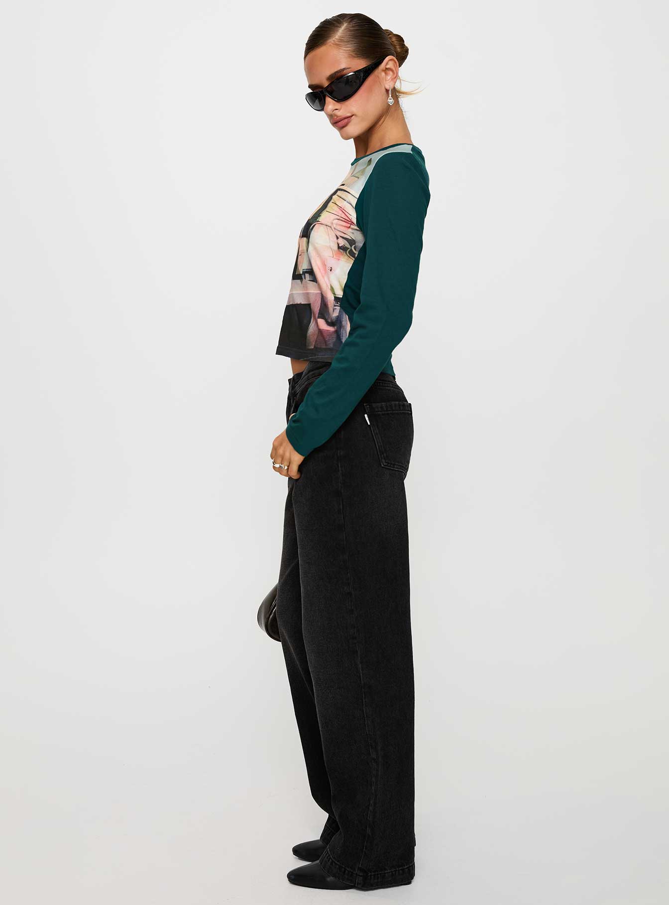 Anelli Low Rise Straight Leg Jeans Washed Black、mySite、solidvoid