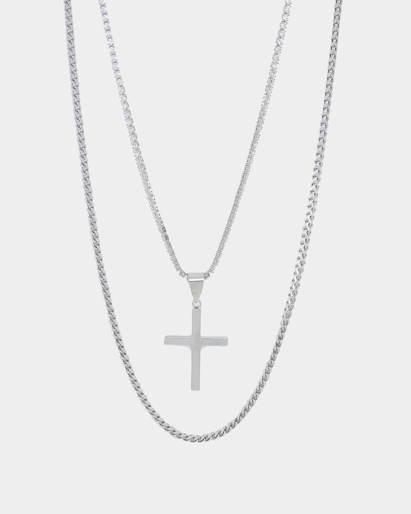 NXS Double Cross Chain White Gold、mySite、zt4zffjzw