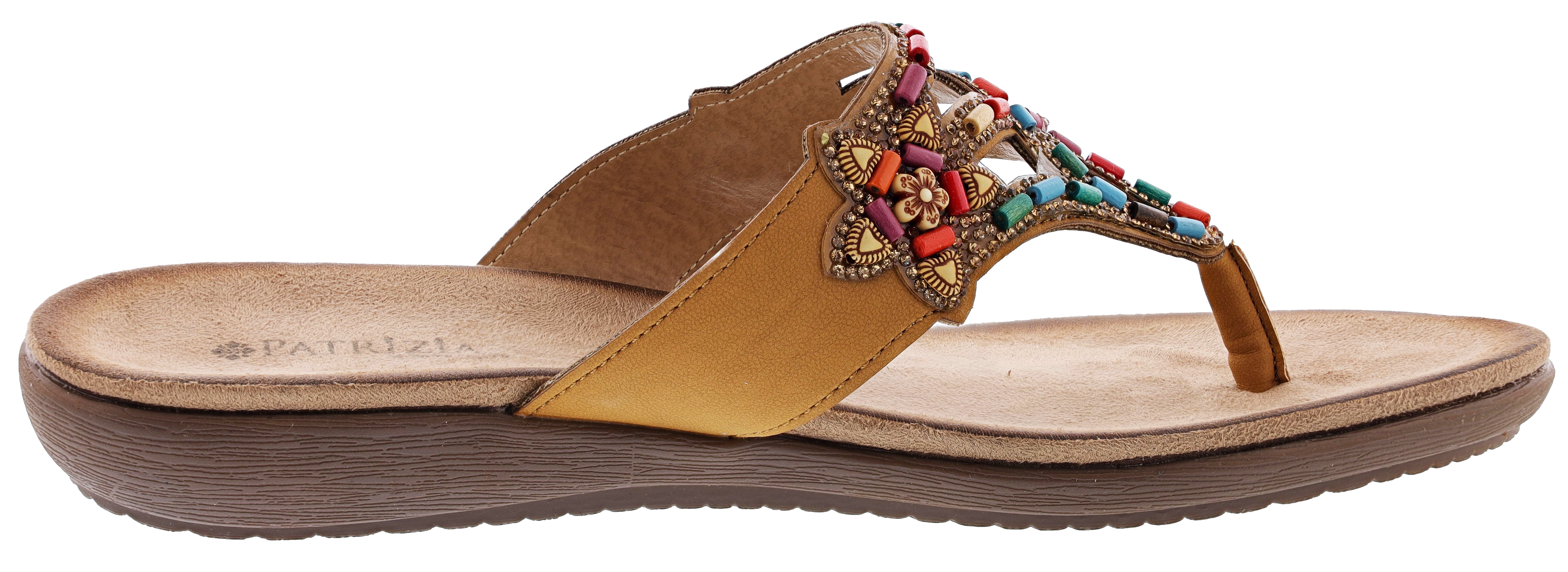 Patrizia Women's Vizzan Embroidered Thong sandals、mySite、dreamappss