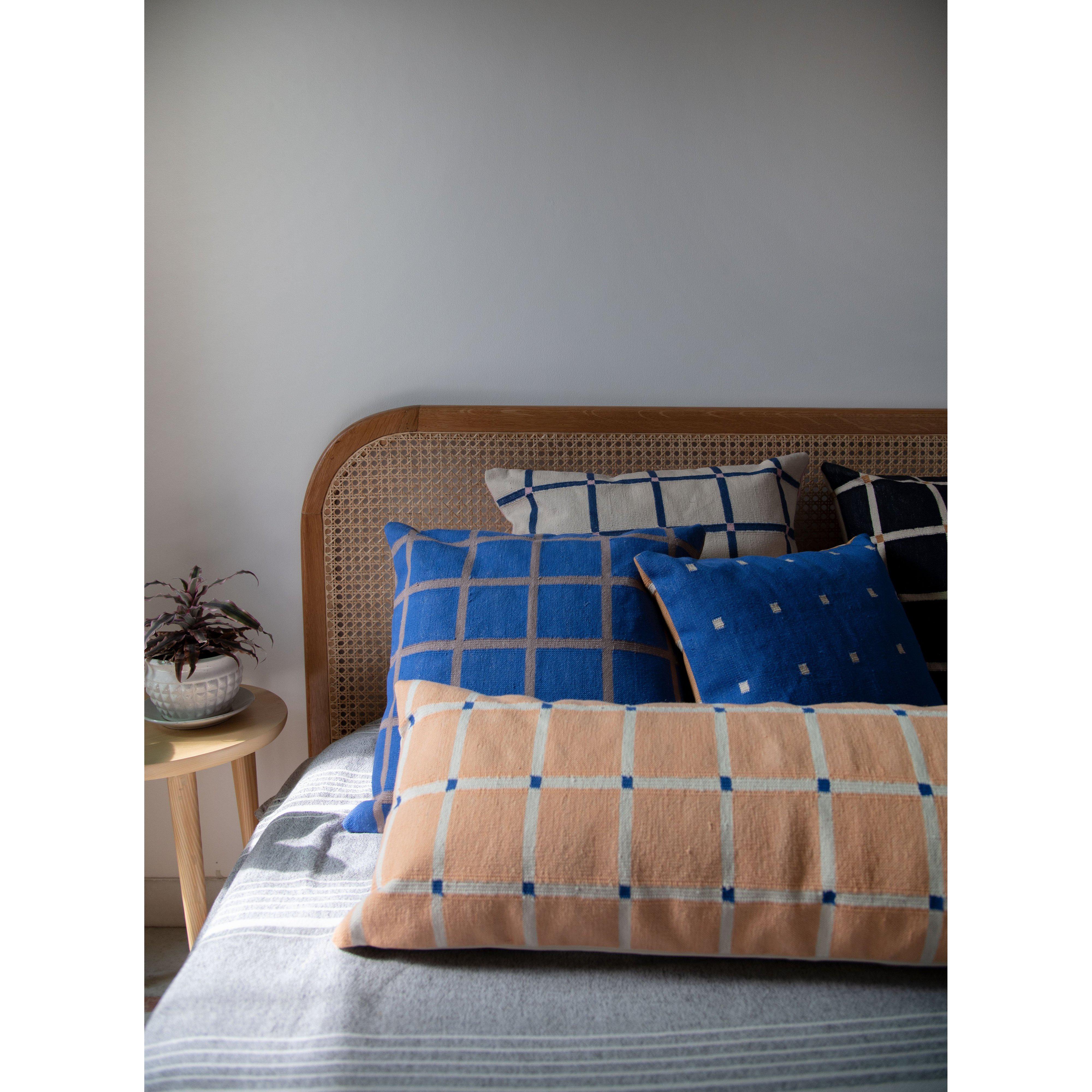 Grid Pillow Reversible Navy and Pink、mySite、gigharbornorthrealestate